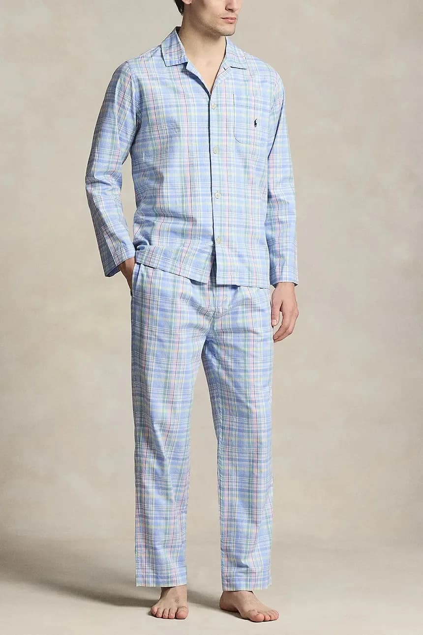 Мужская хлопковая пижама-двойка