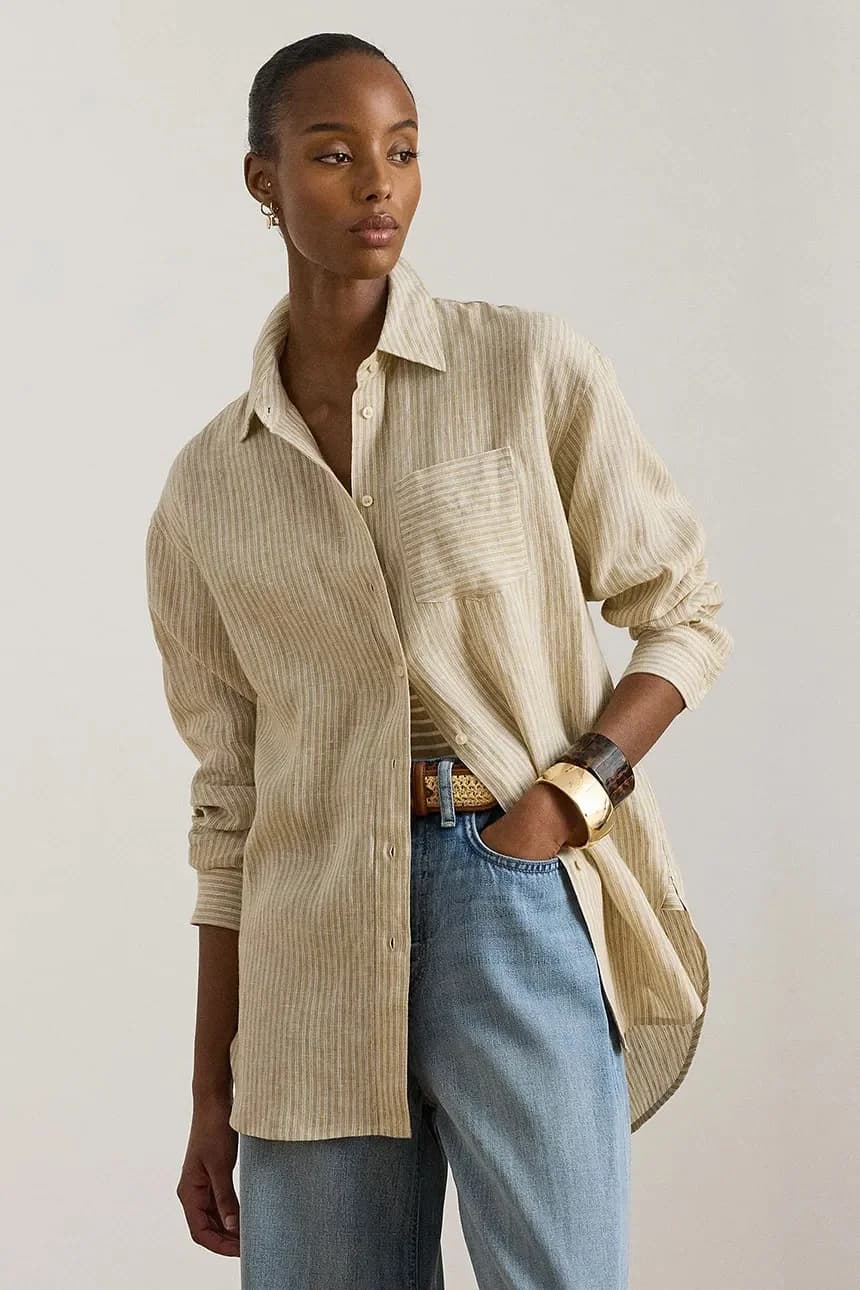 Женская хлопковая рубашка