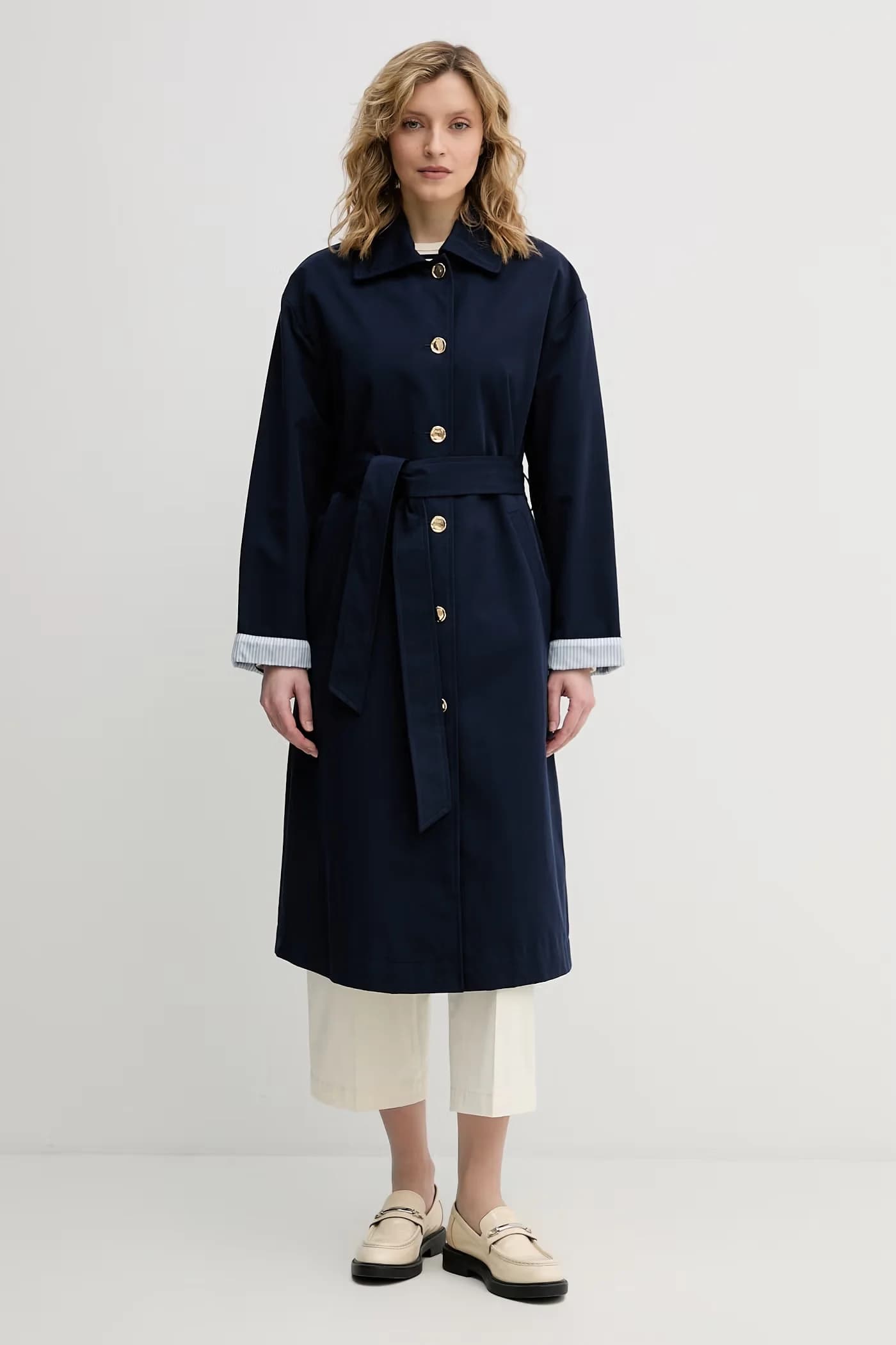 Женский тренч из хлопка