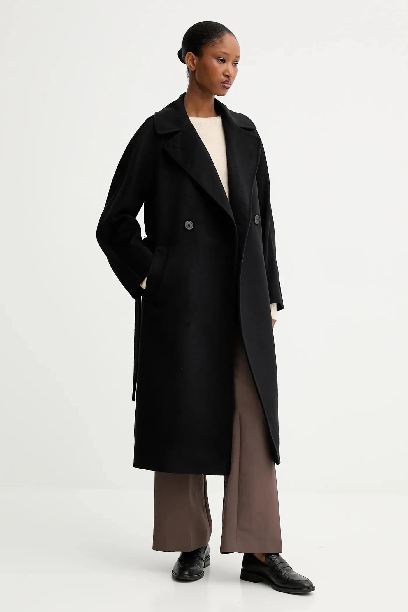 шерстяное пальто RESINA - фото 2