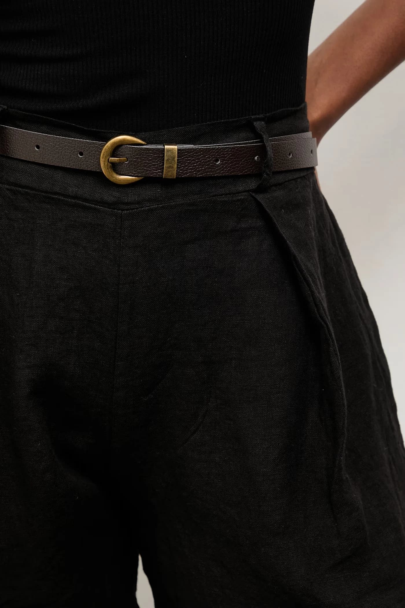 Женские льняные шорты - фото 4