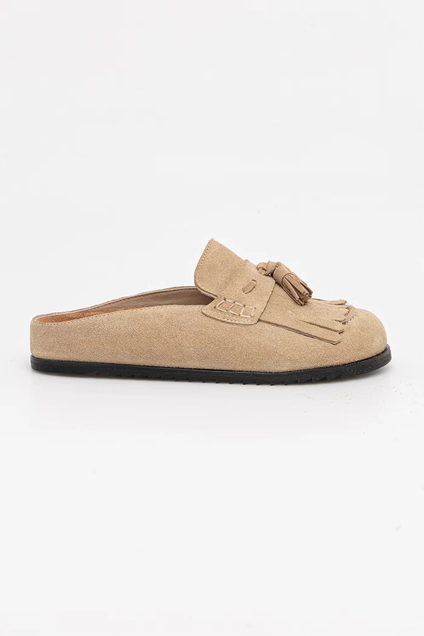 Кожаные шлепанцы