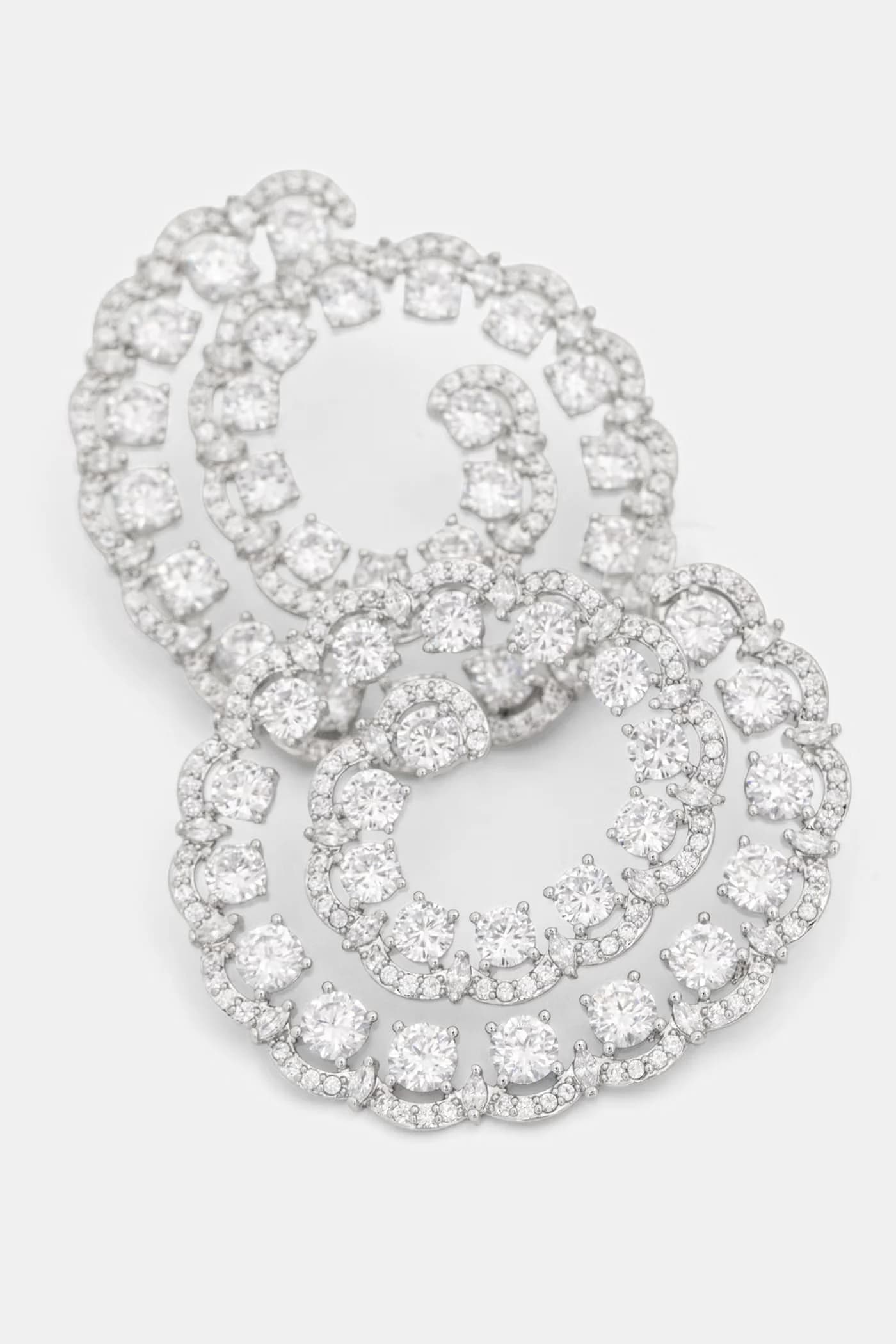 Женские металлические серьги с цирконом BUBBLYE