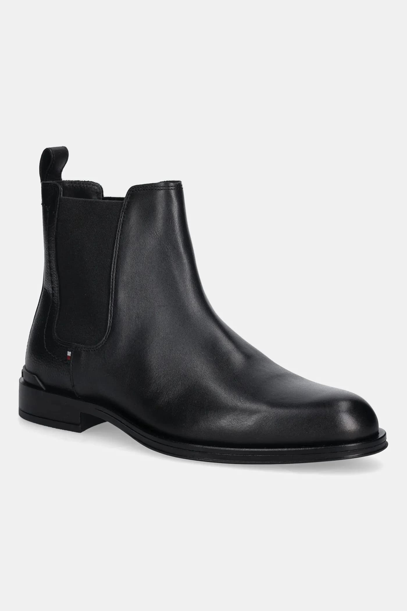 Кожаные ботильоны CORPORATE HILFIGER LTH CHESLEA