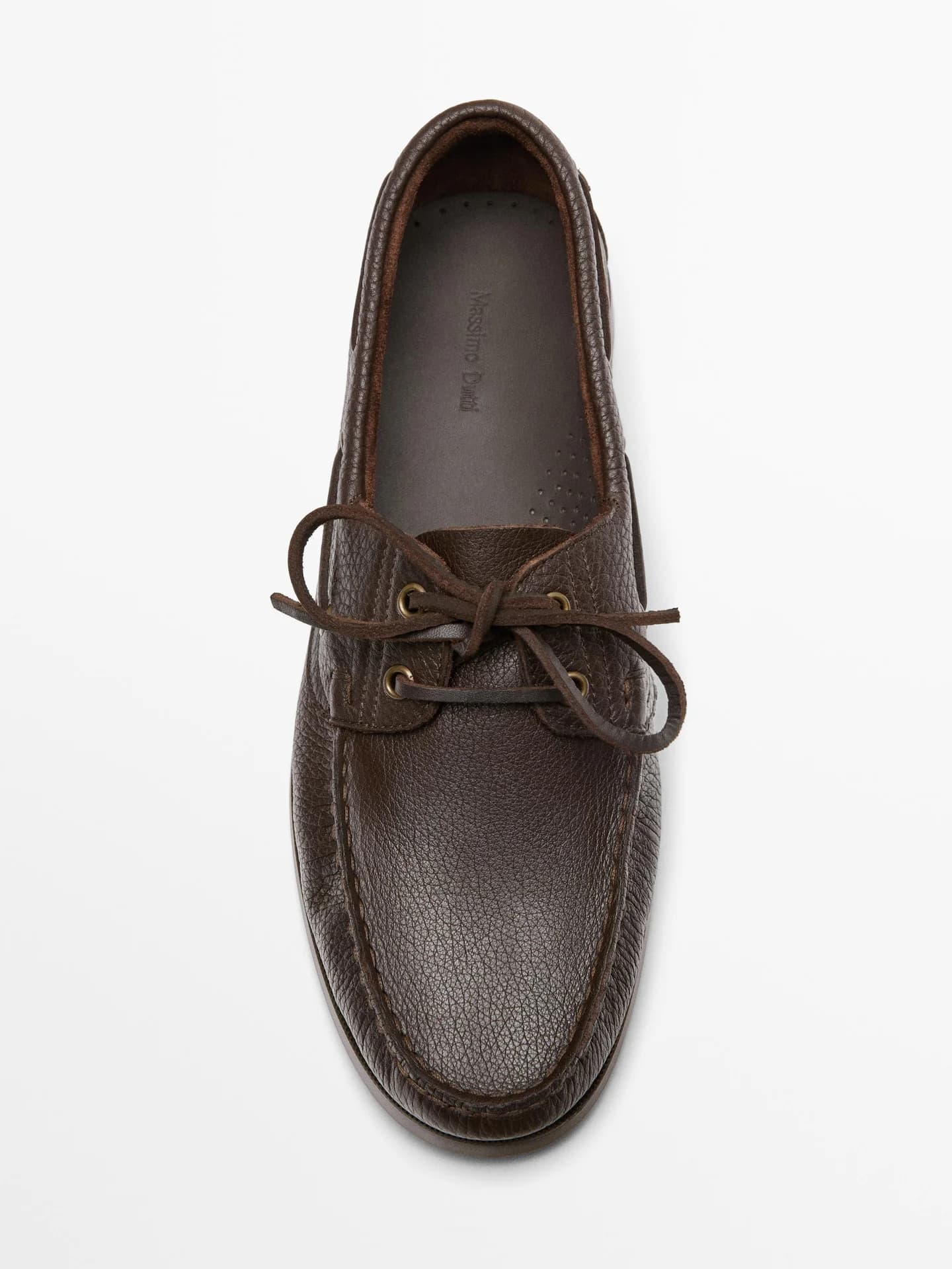 Кожаные парусные мокасины - фото 2