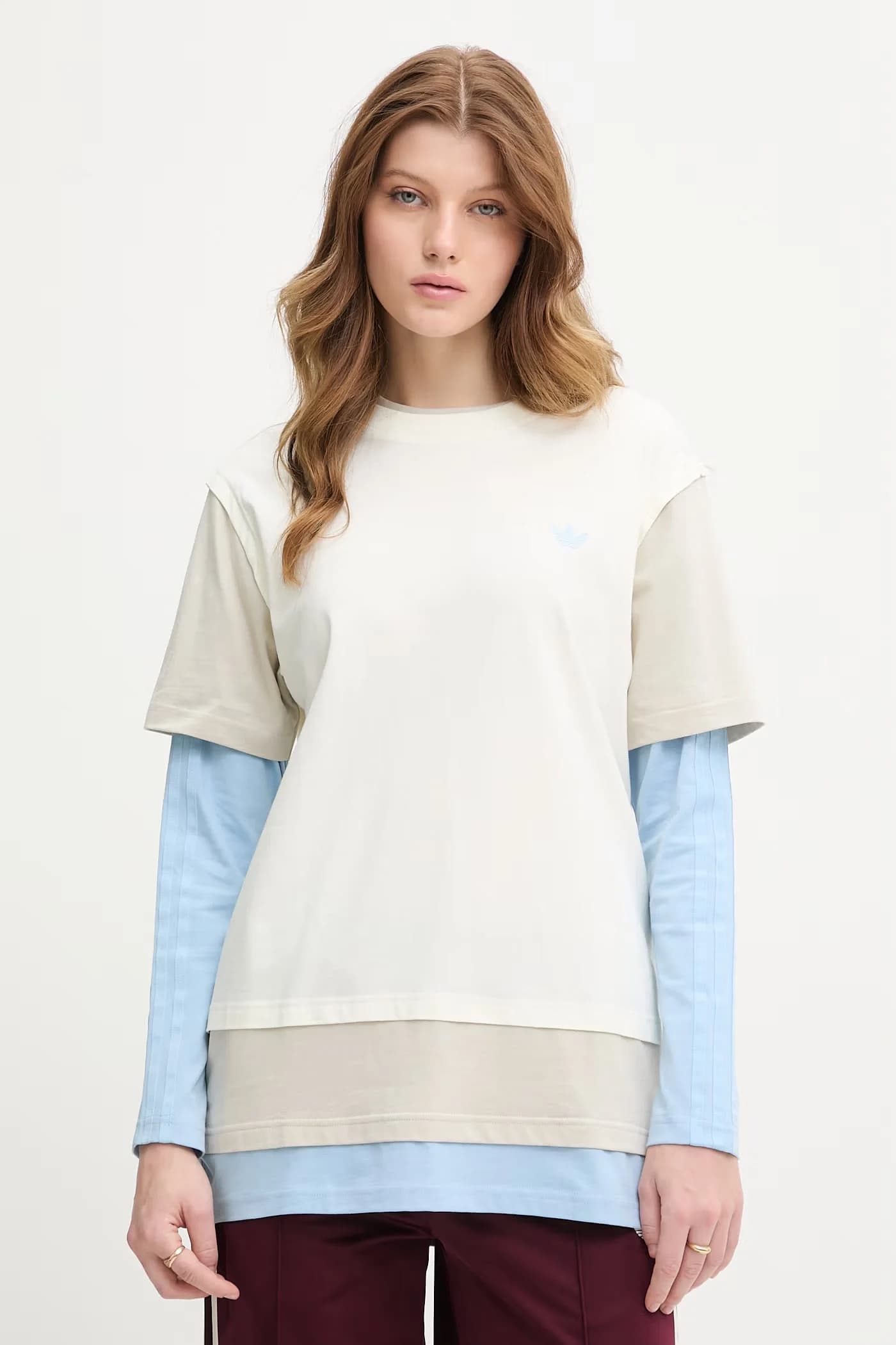 Женская хлопковая рубашка с длинным рукавом