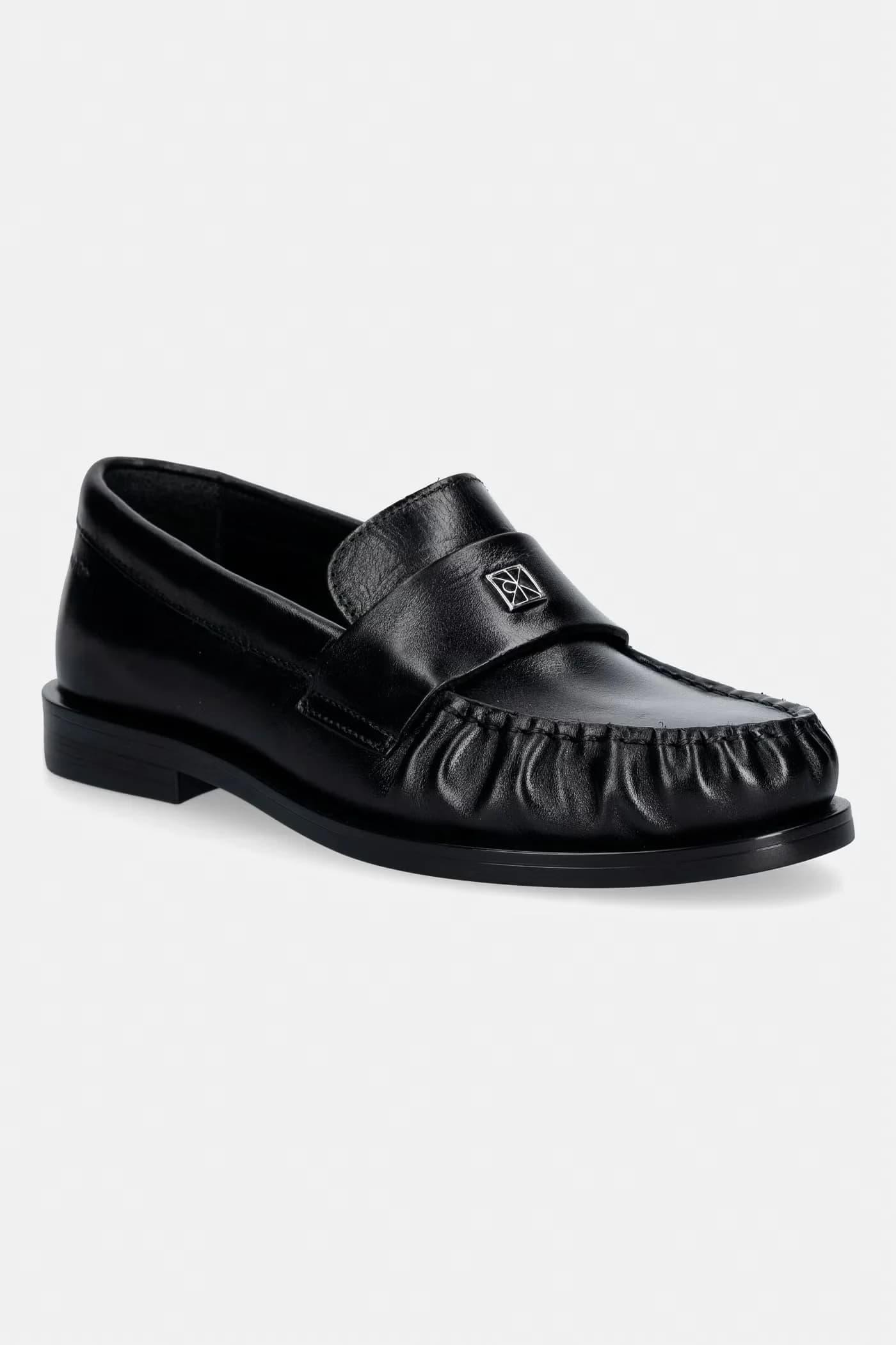Женские кожаные лоферы ROUND LOAFER LTH HDW
