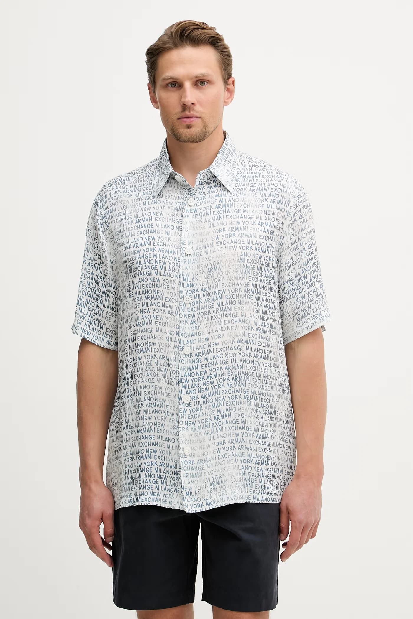 Мужская рубашка из вискозы