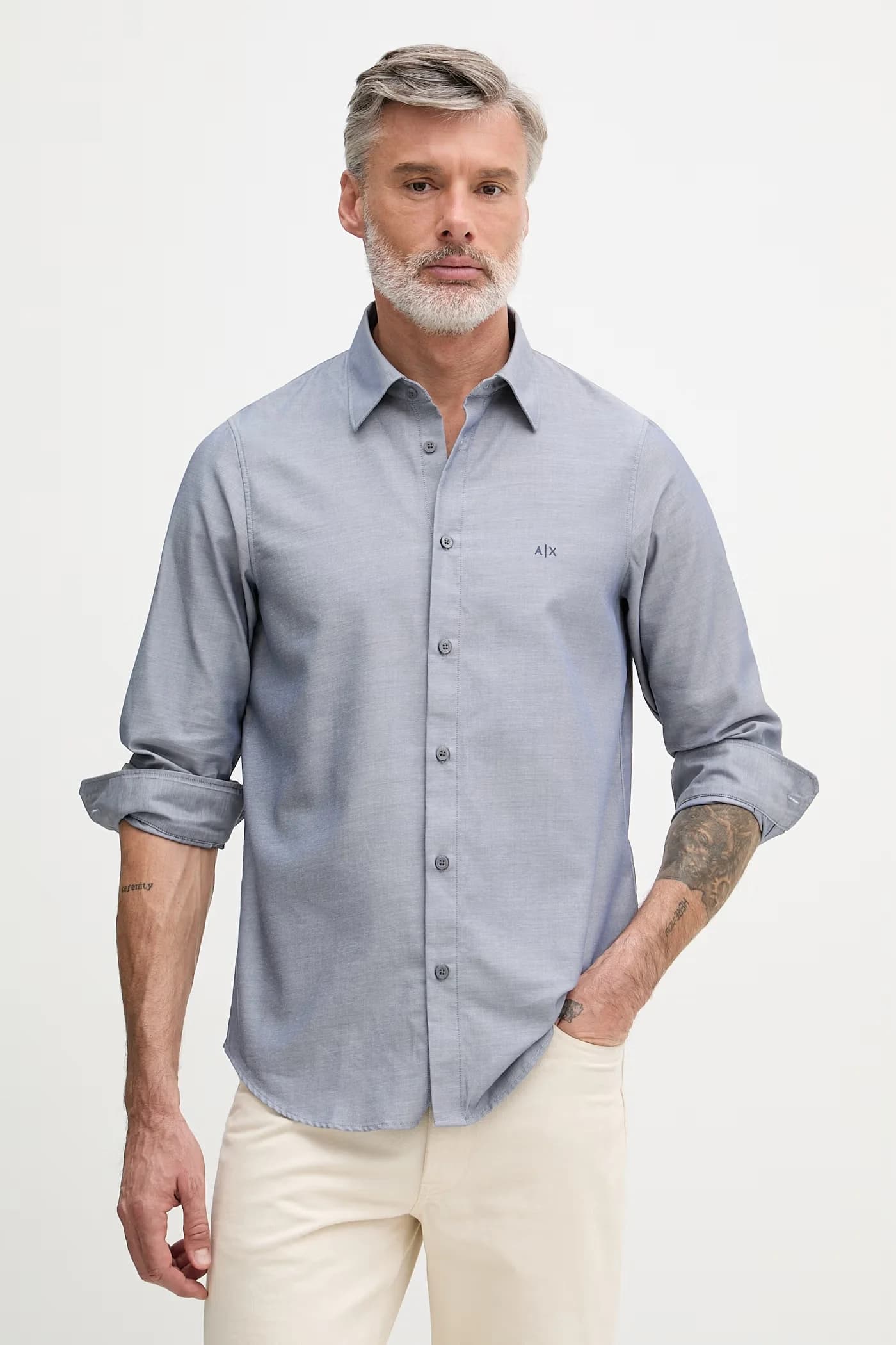 Мужская хлопковая рубашка