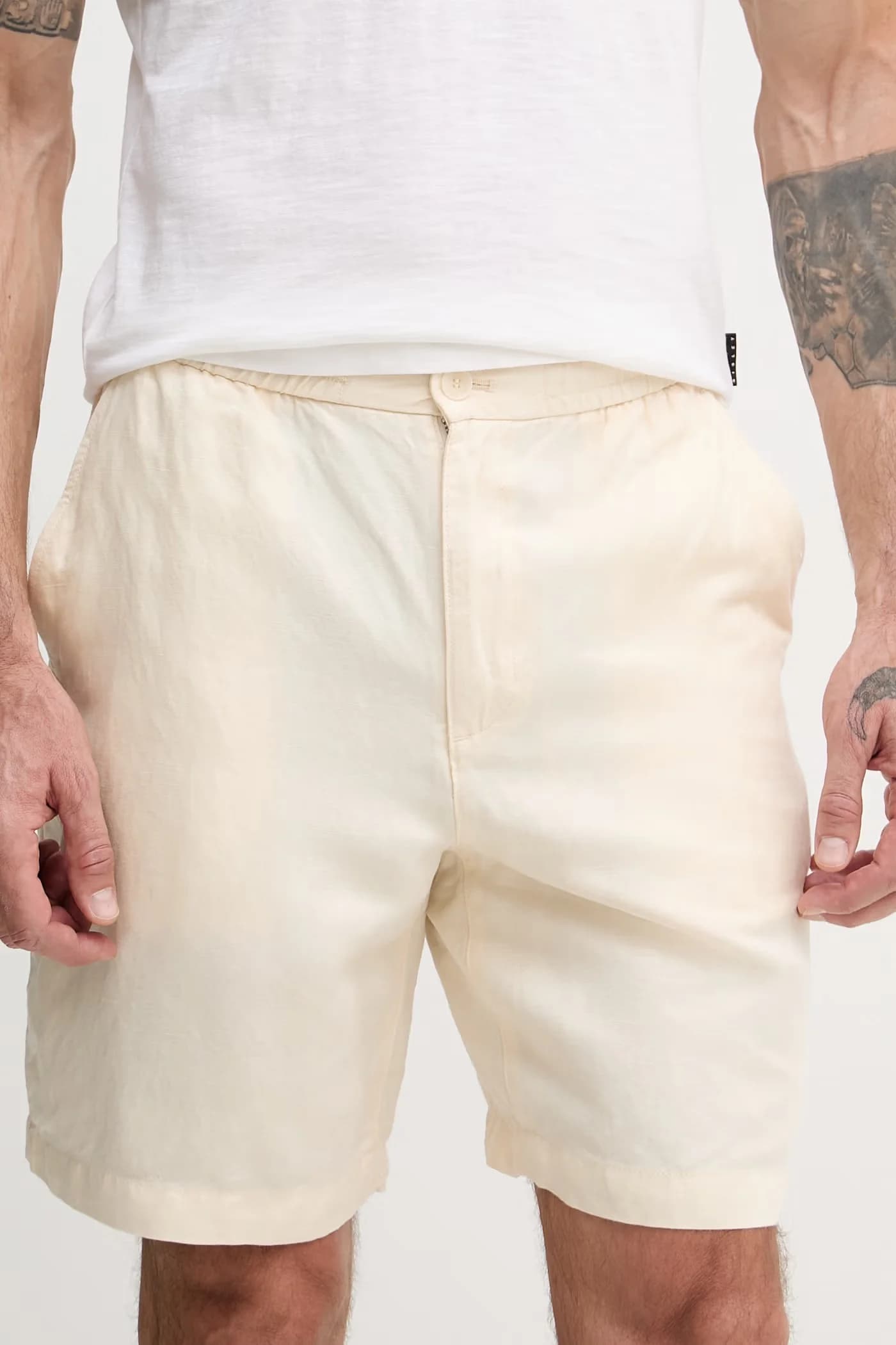 Мужские льняные шорты