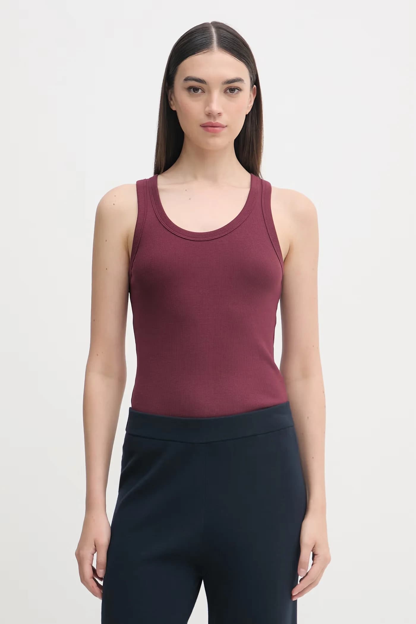 Женский хлопковый топ с эластаном