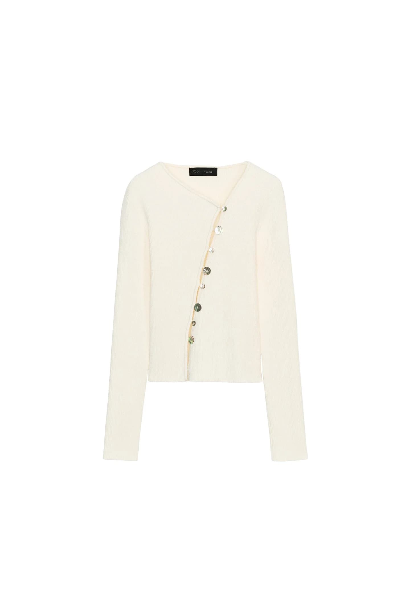 КАРДИГАН С АСИММЕТРИЧНОЙ ЗАКРЫТКОЙ - фото 5