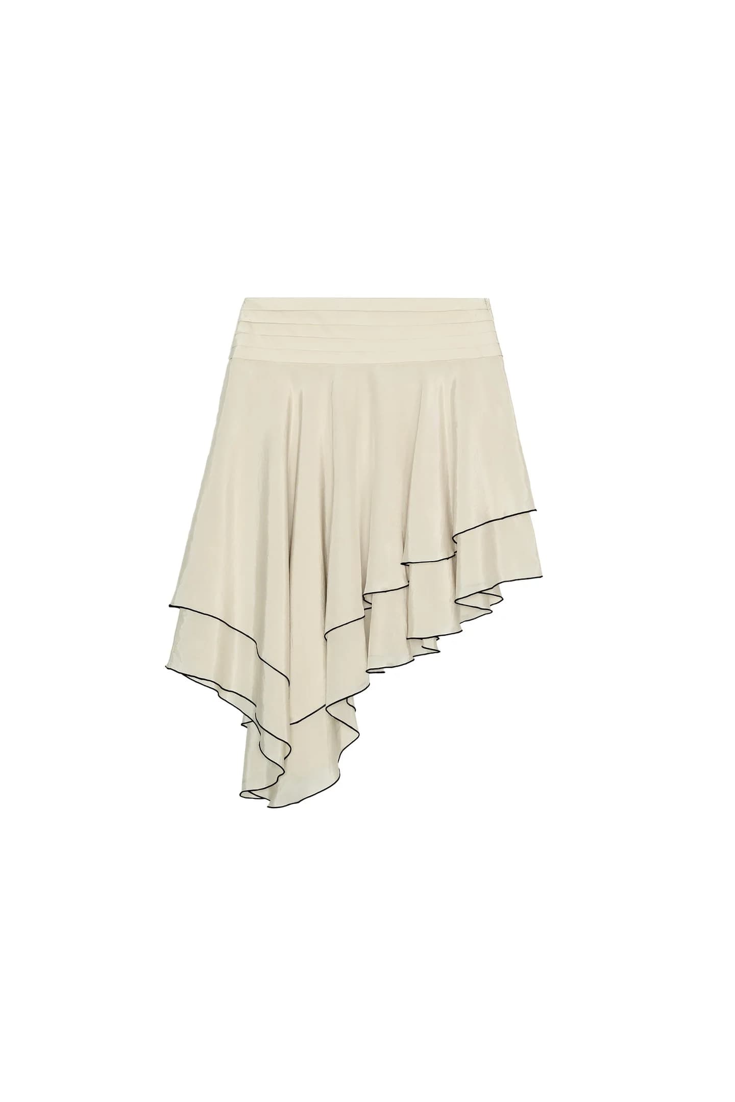 АСИММЕТРИЧНАЯ ЮБКА С РУБКАМИ ИЗ КОЛЛЕКЦИИ ZW - фото 3