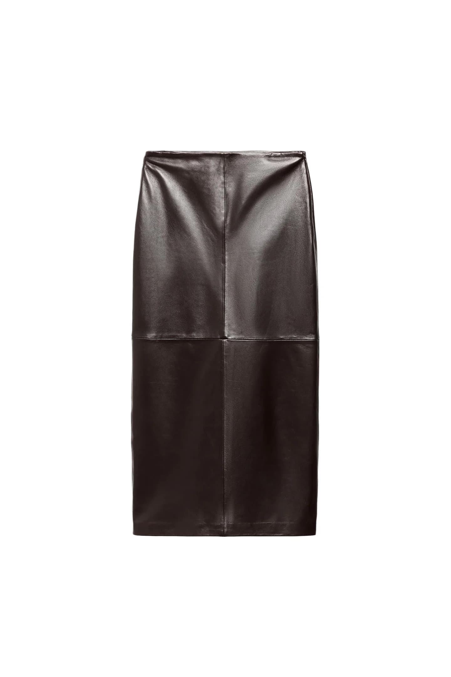 ЮБКА МИДИ ИЗ 100% КОЖИ ИЗ КОЛЛЕКЦИИ ZW - фото 3