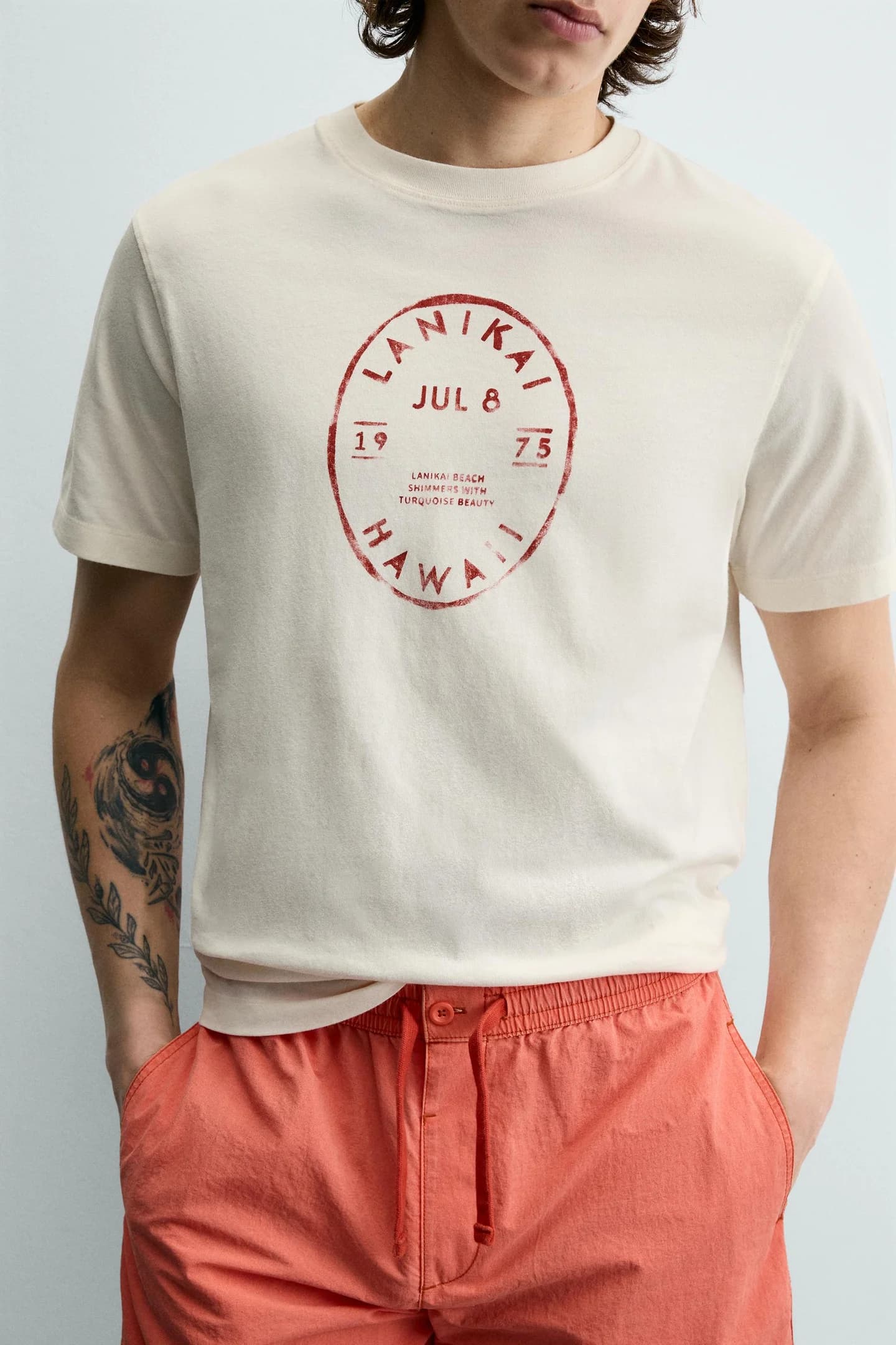 ФУТБОЛКА С ПРИНТОМ «ГАВАИ»