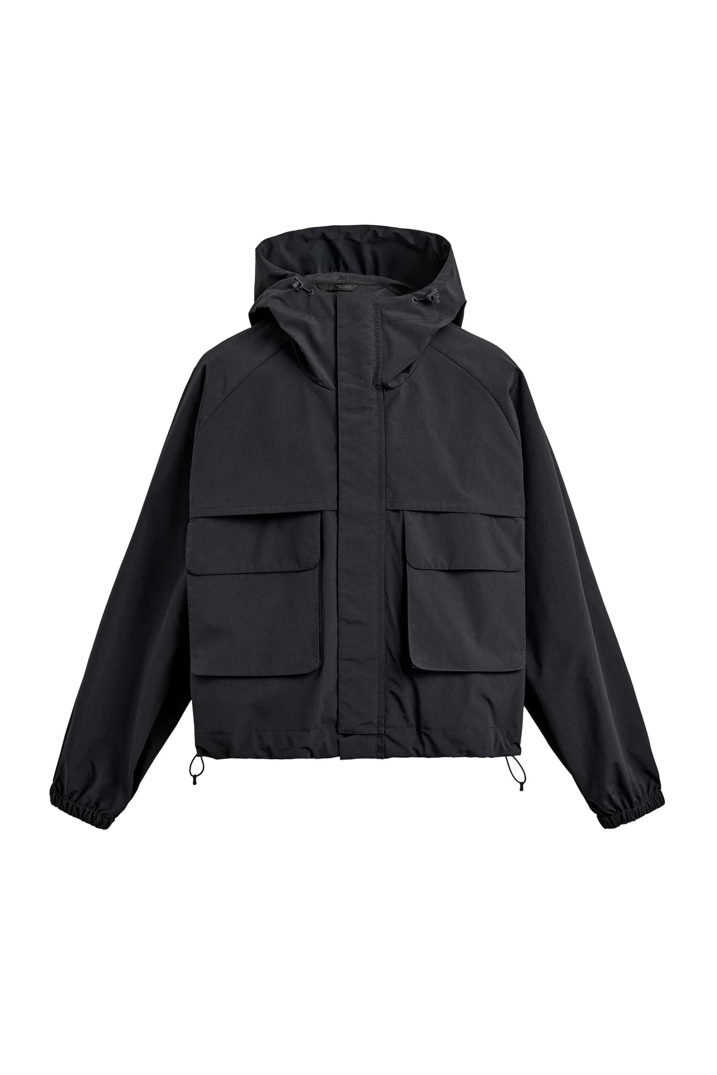 УКОРОЧЕННАЯ КУРТКА ИЗ ГИДРОФОБНОЙ ТКАНИ - фото 3