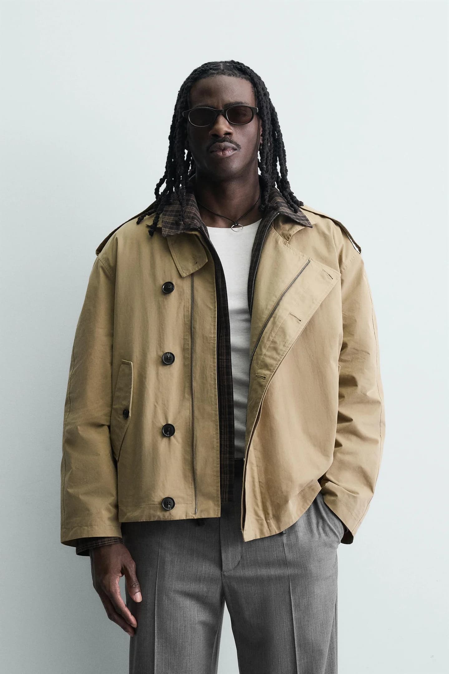 КОРОТКОЕ ПАЛЬТО СВОБОДНОГО КРОНА - фото 2