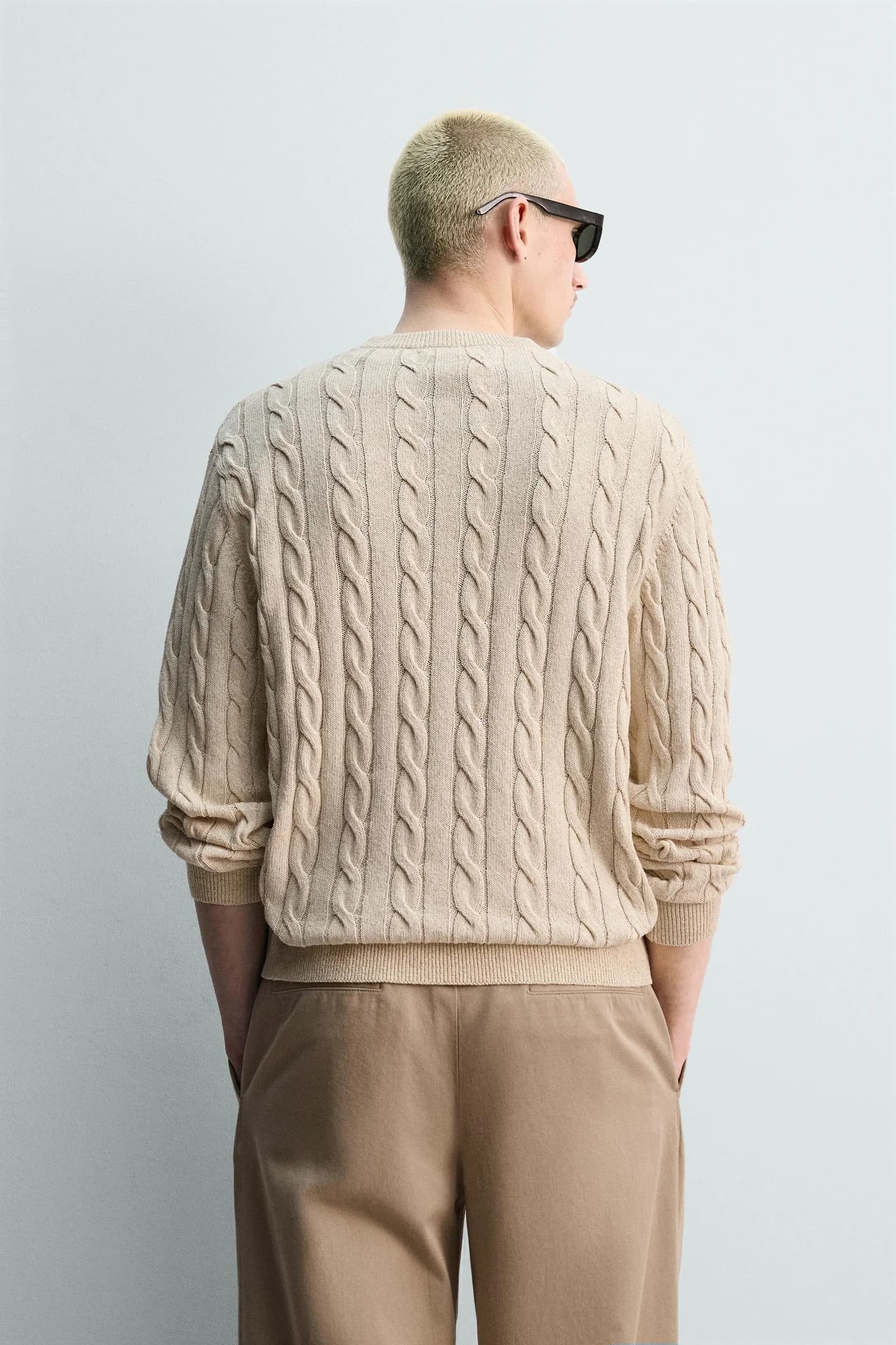 СВИТЕР ИЗ СМЕШАННОГО ХЛОПКА - фото 3