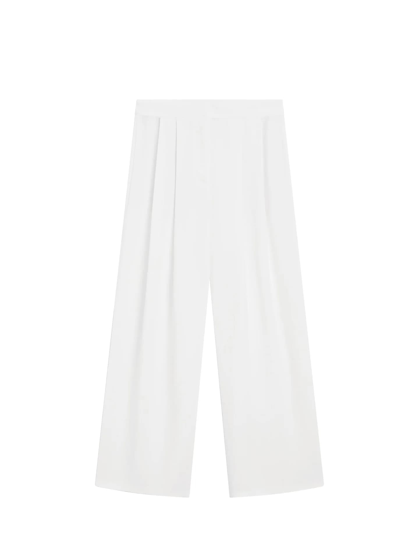 Костюмные брюки из крепа - фото 4