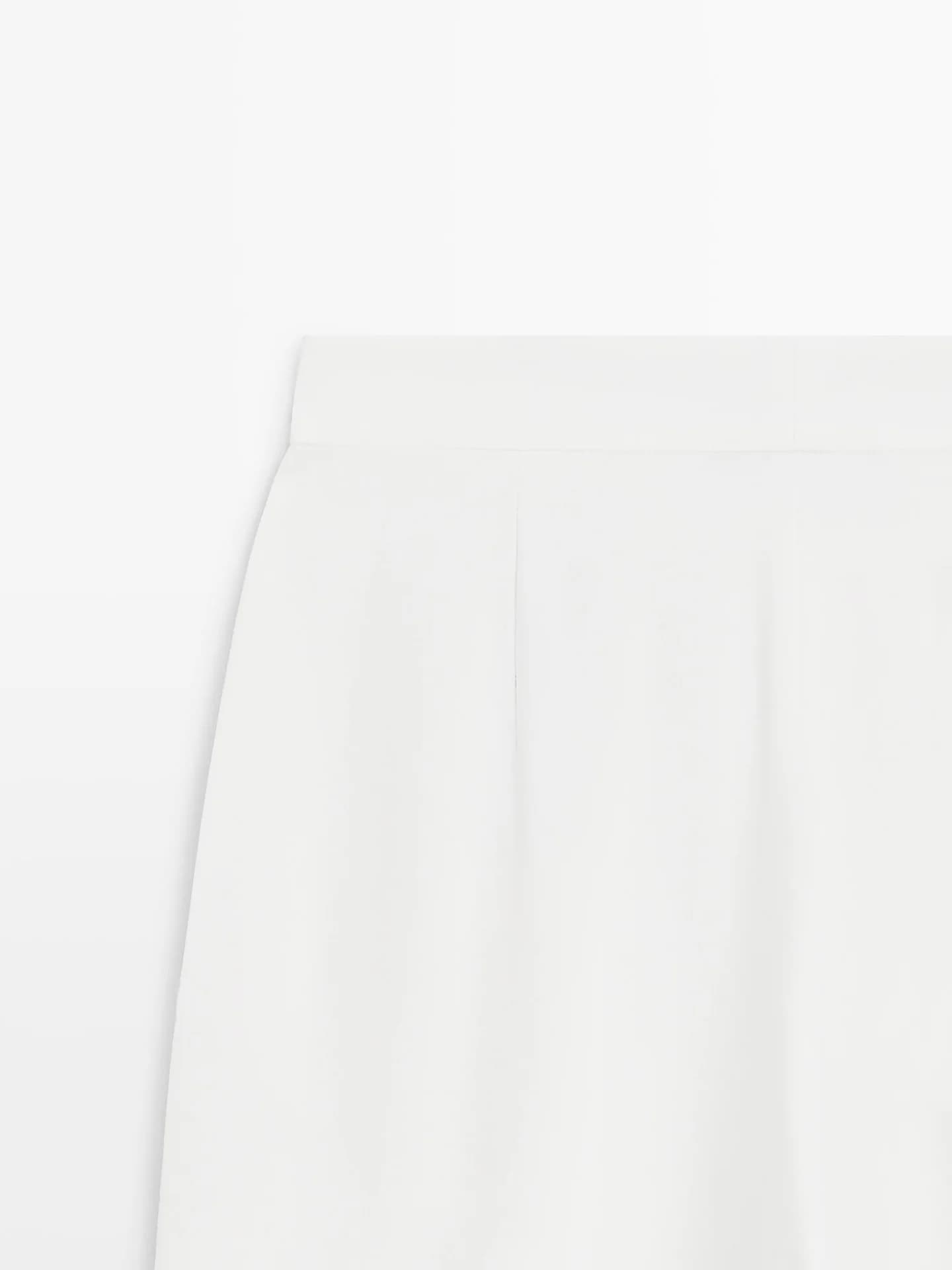 Костюмные брюки из крепа - фото 6