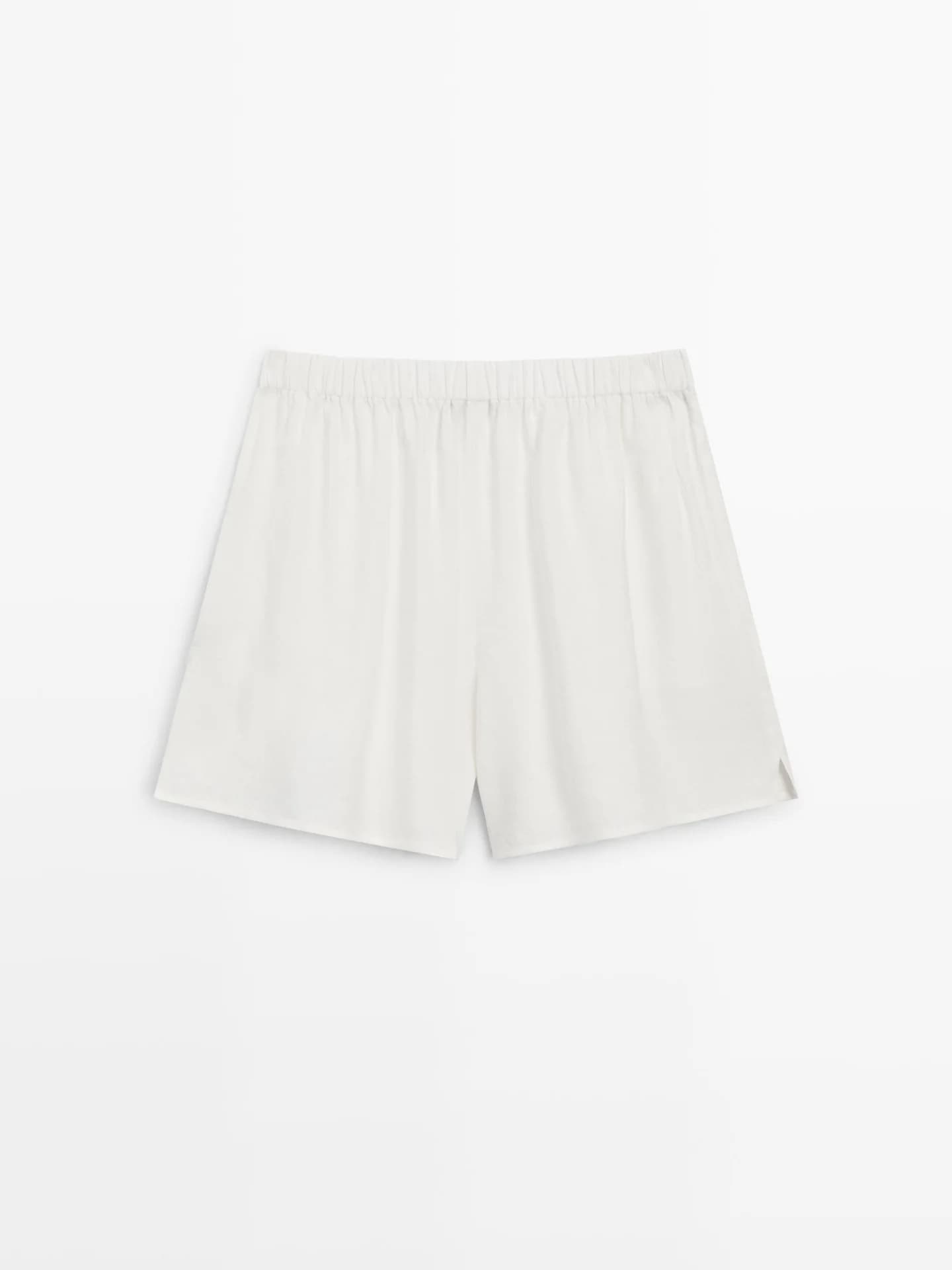 Льняные шорты-бермуды Total Look - фото 6