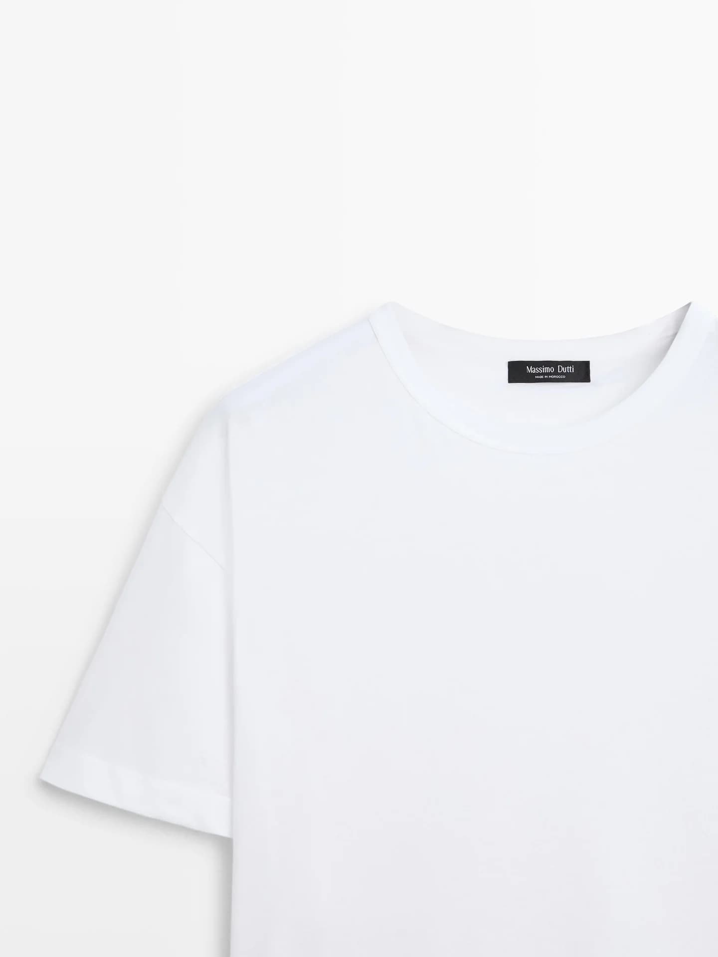 Хлопковая футболка с короткими рукавами - фото 8