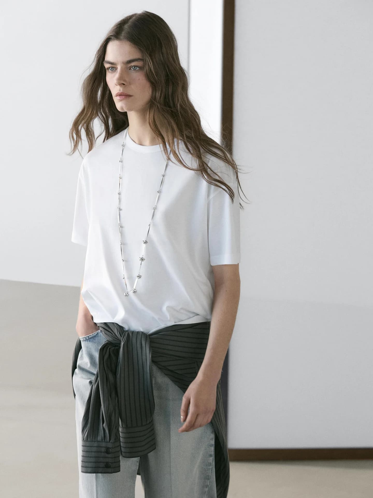 Хлопковая футболка с короткими рукавами - фото 9