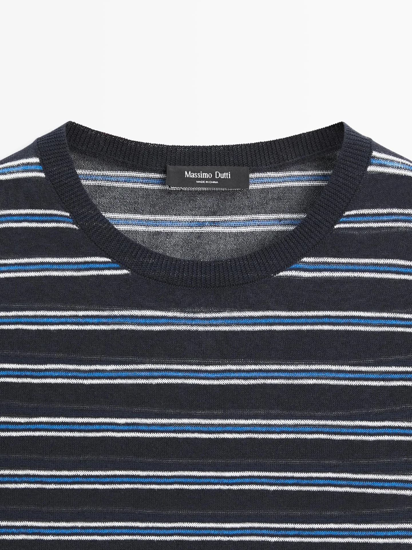 Джемпер с короткими рукавами и полосками. - фото 8