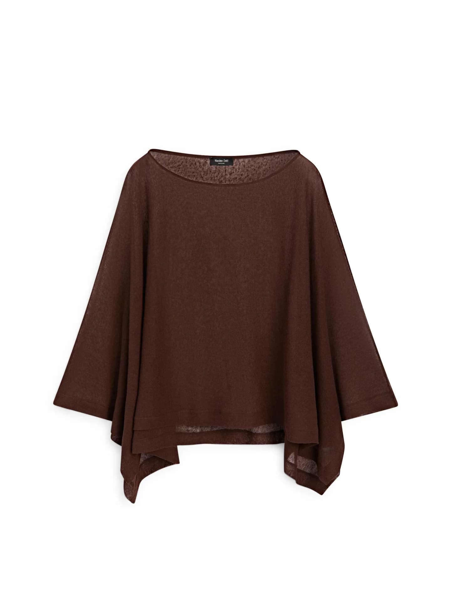 Свободная накидка из льна