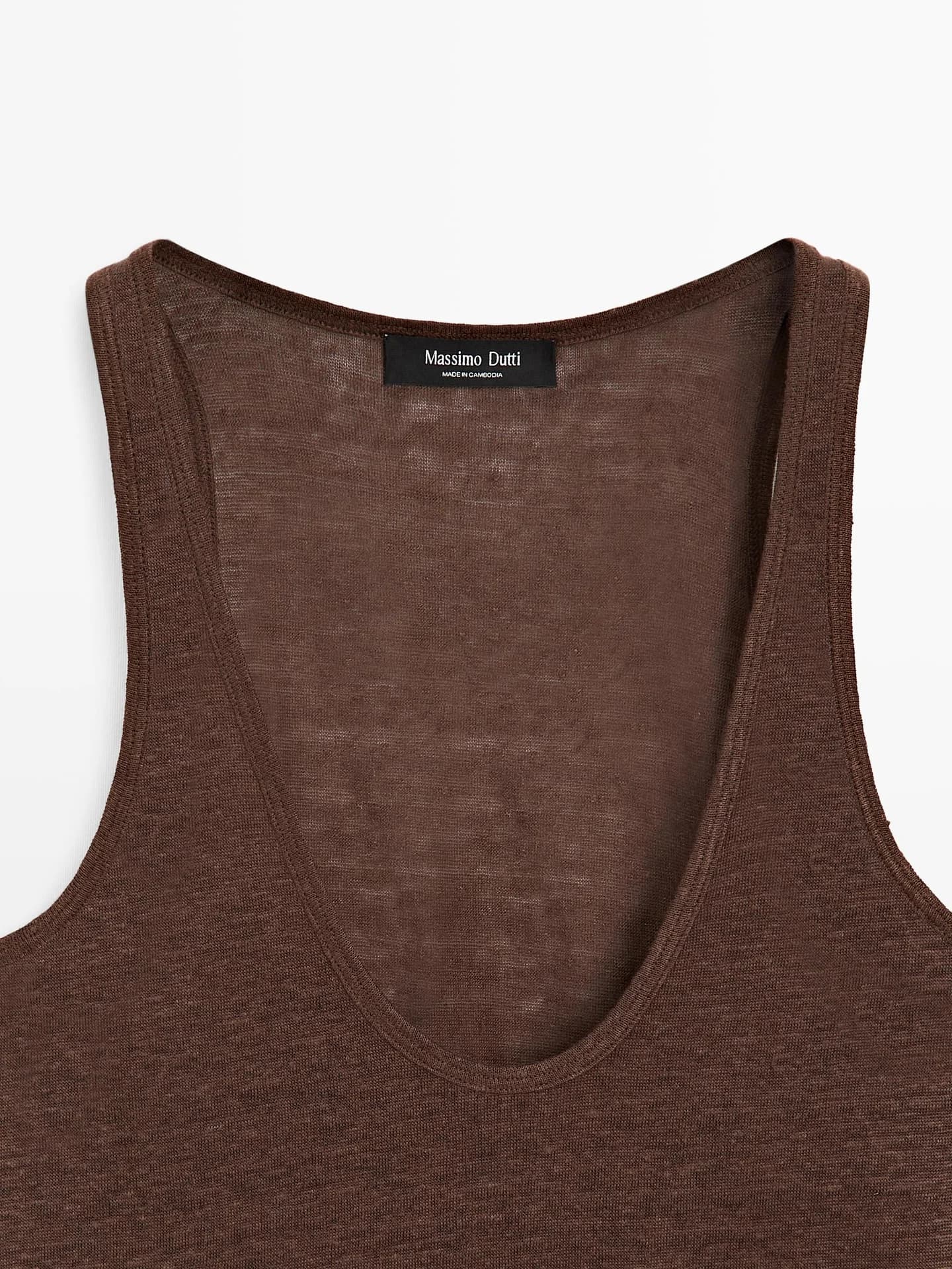 Топ из 100% льна с ремешками - фото 8