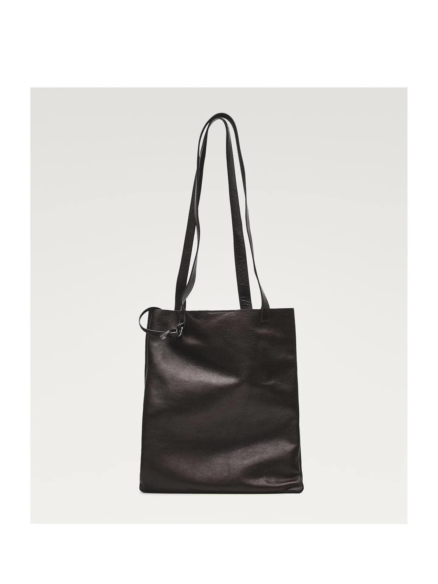 Сумка-шоппер с деталями клатча из кожи наппа - фото 6