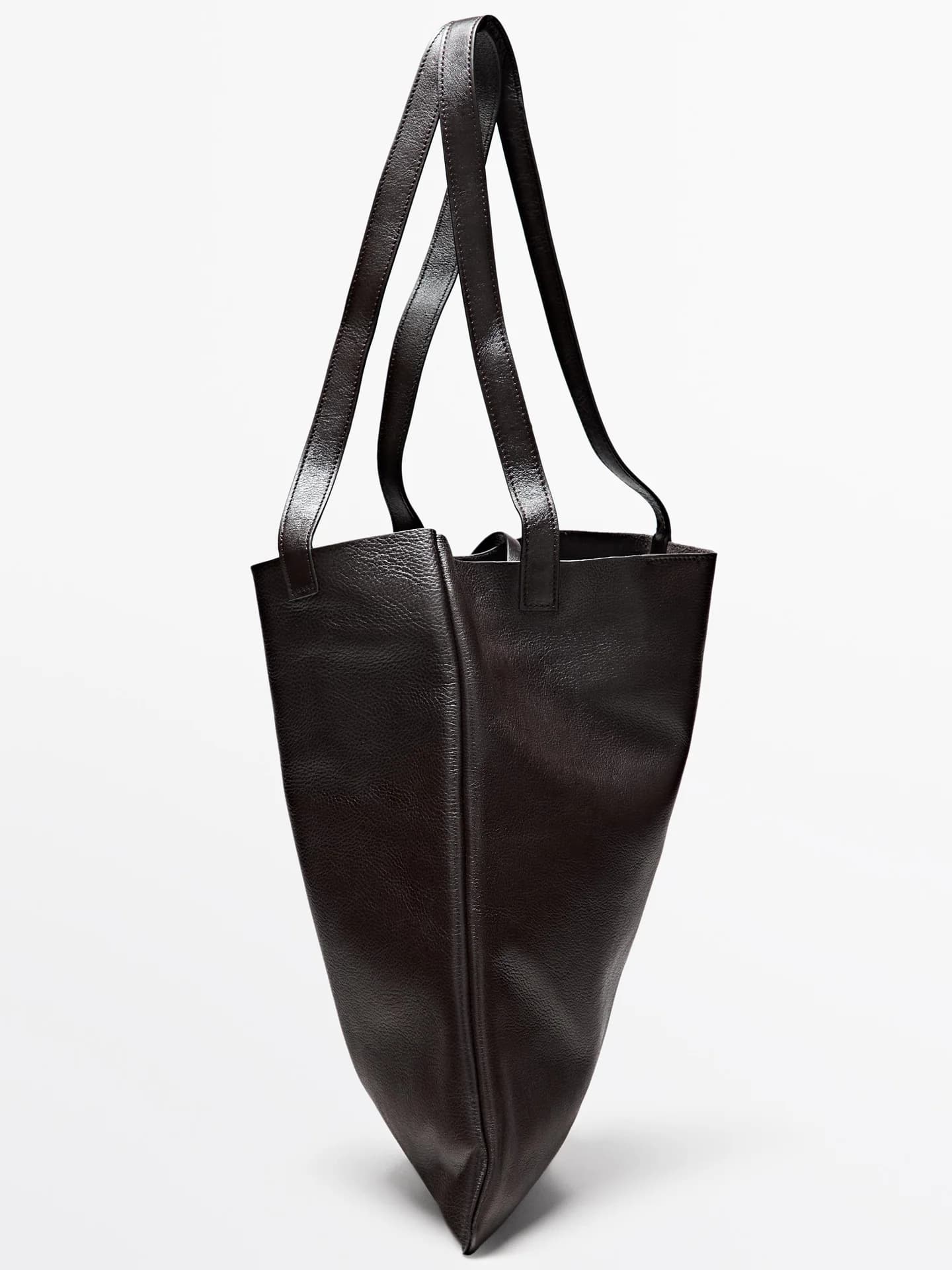 Сумка-шоппер с деталями клатча из кожи наппа - фото 9