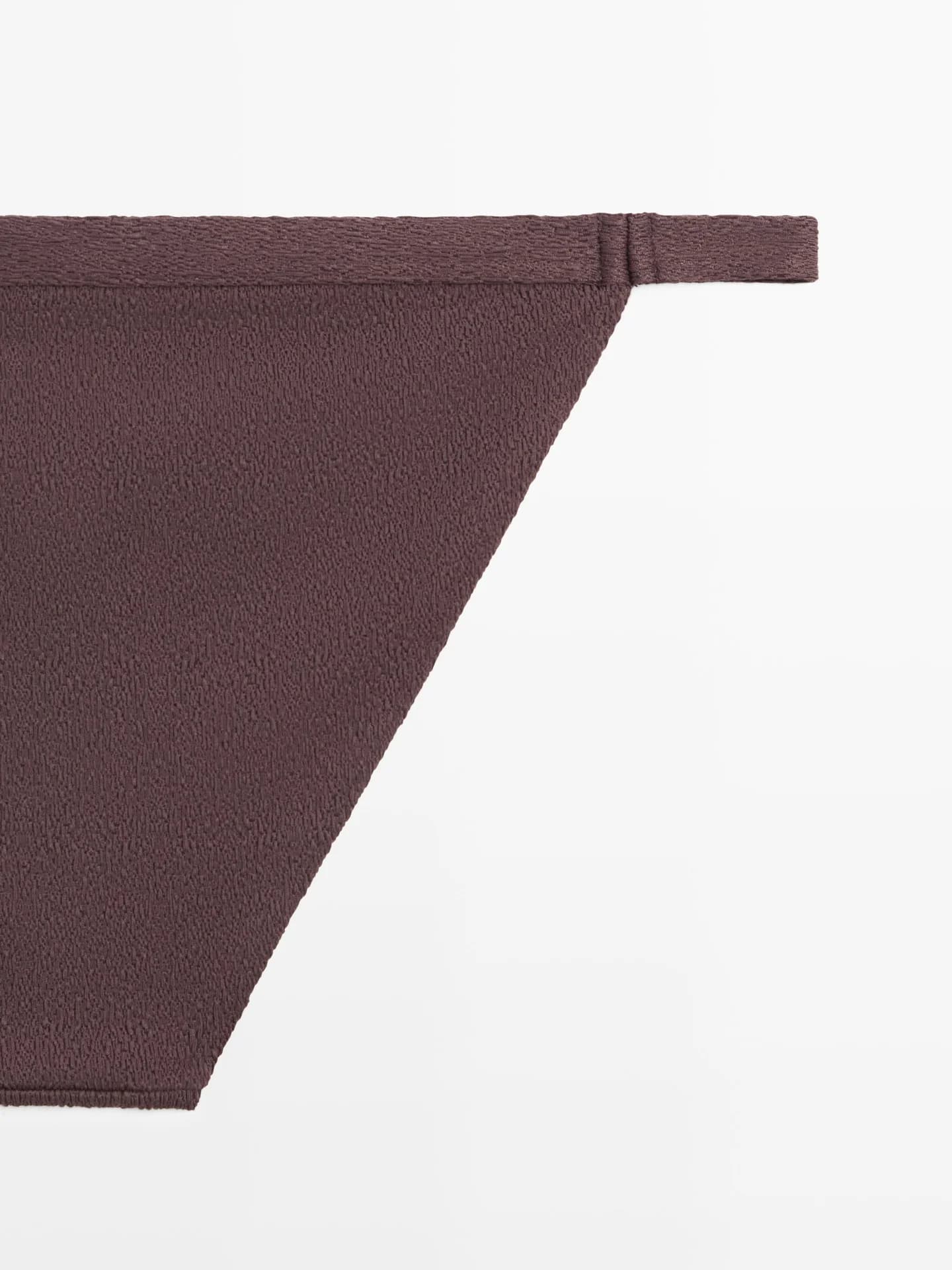 Текстурированные плавки бикини - фото 8