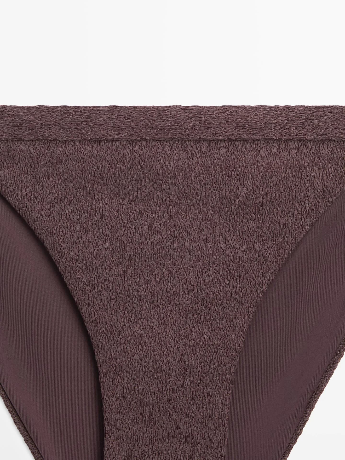 Текстурированные плавки бикини - фото 9