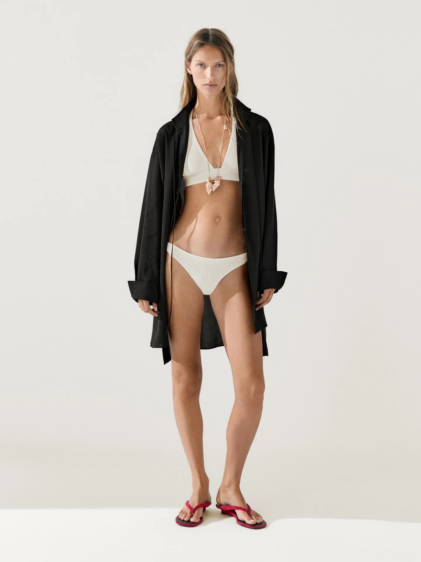 Текстурированные плавки бикини - фото 5