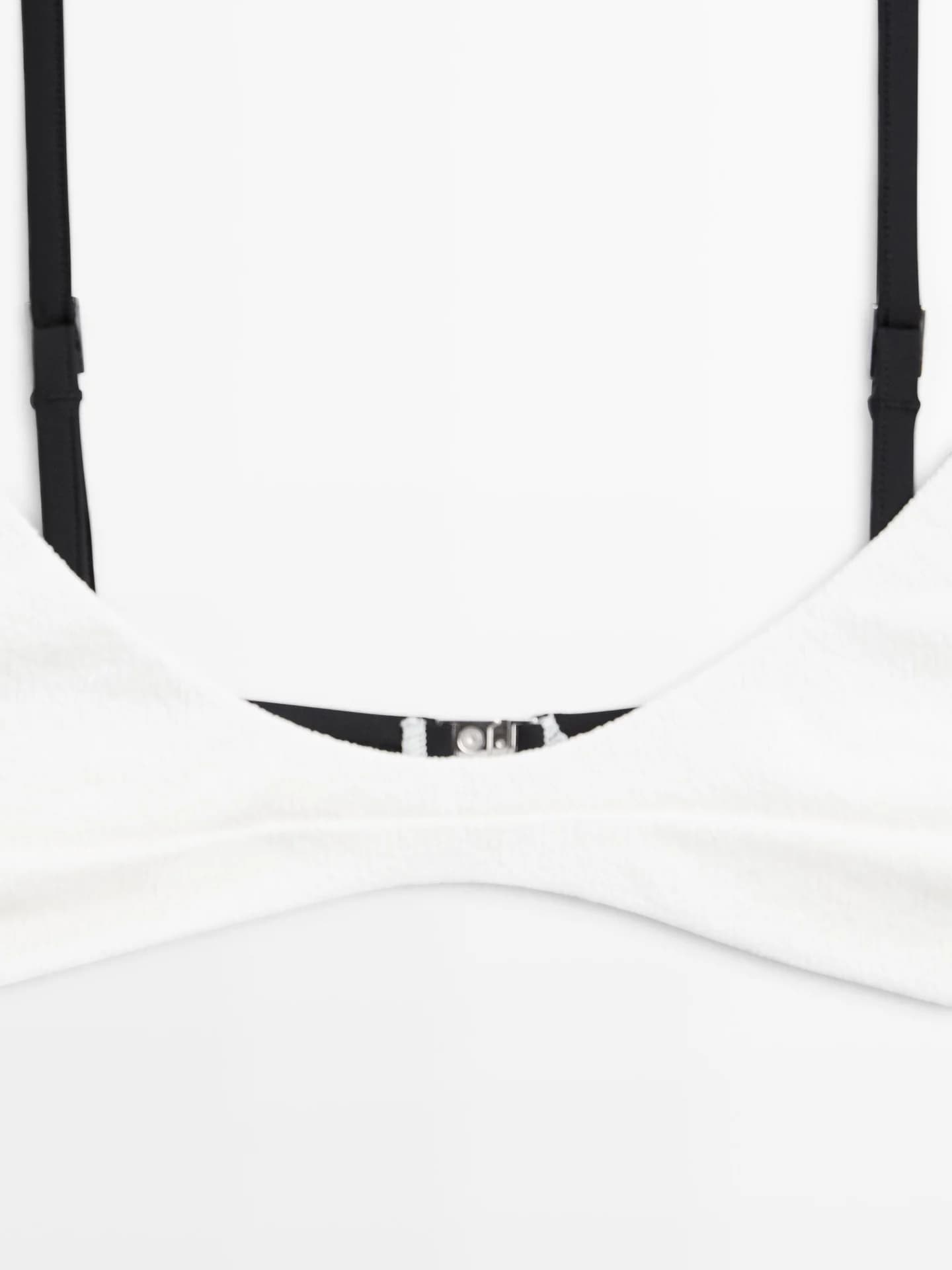 Лиф бикини контрастной текстуры - фото 2