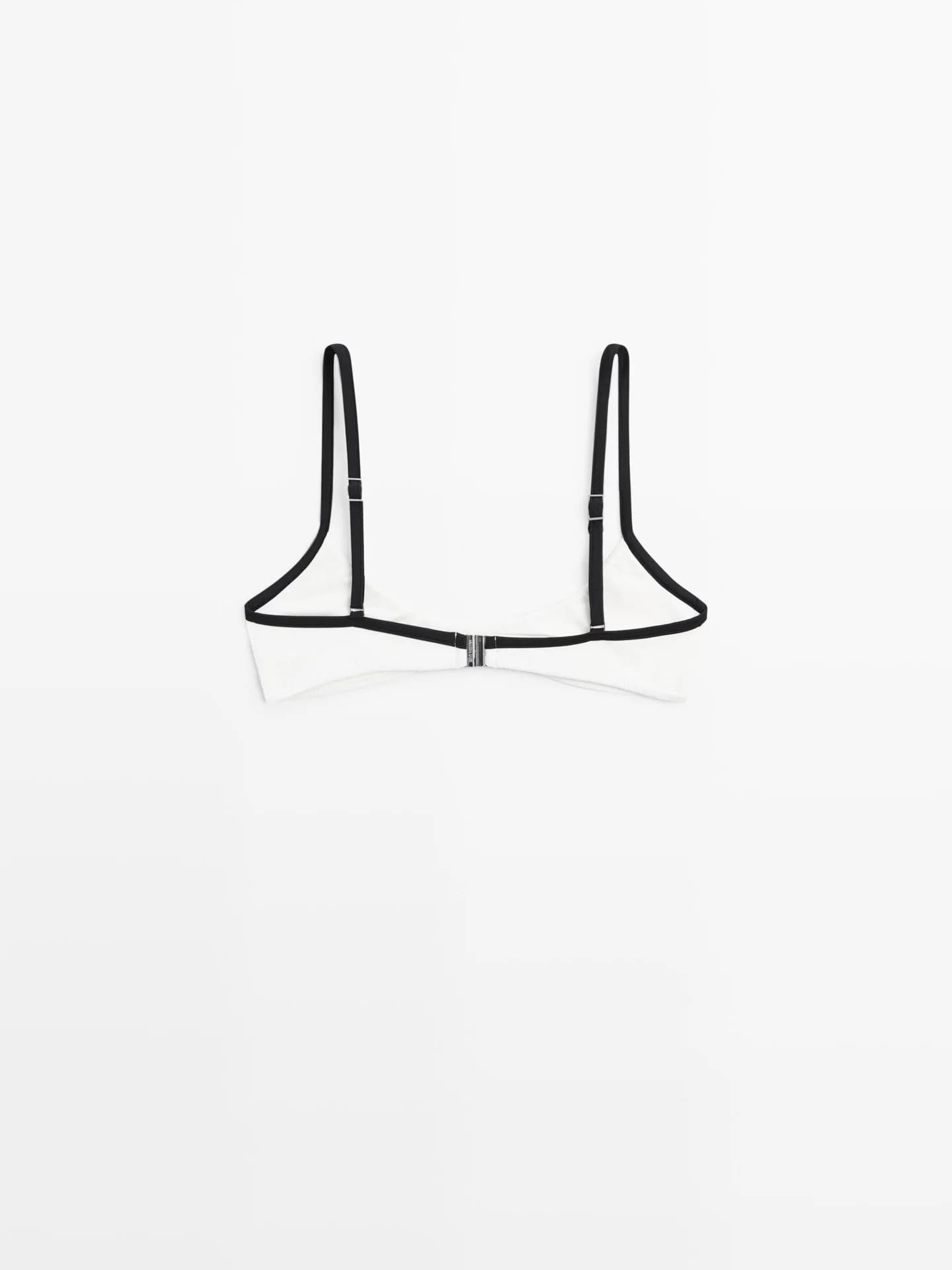 Лиф бикини контрастной текстуры - фото 3