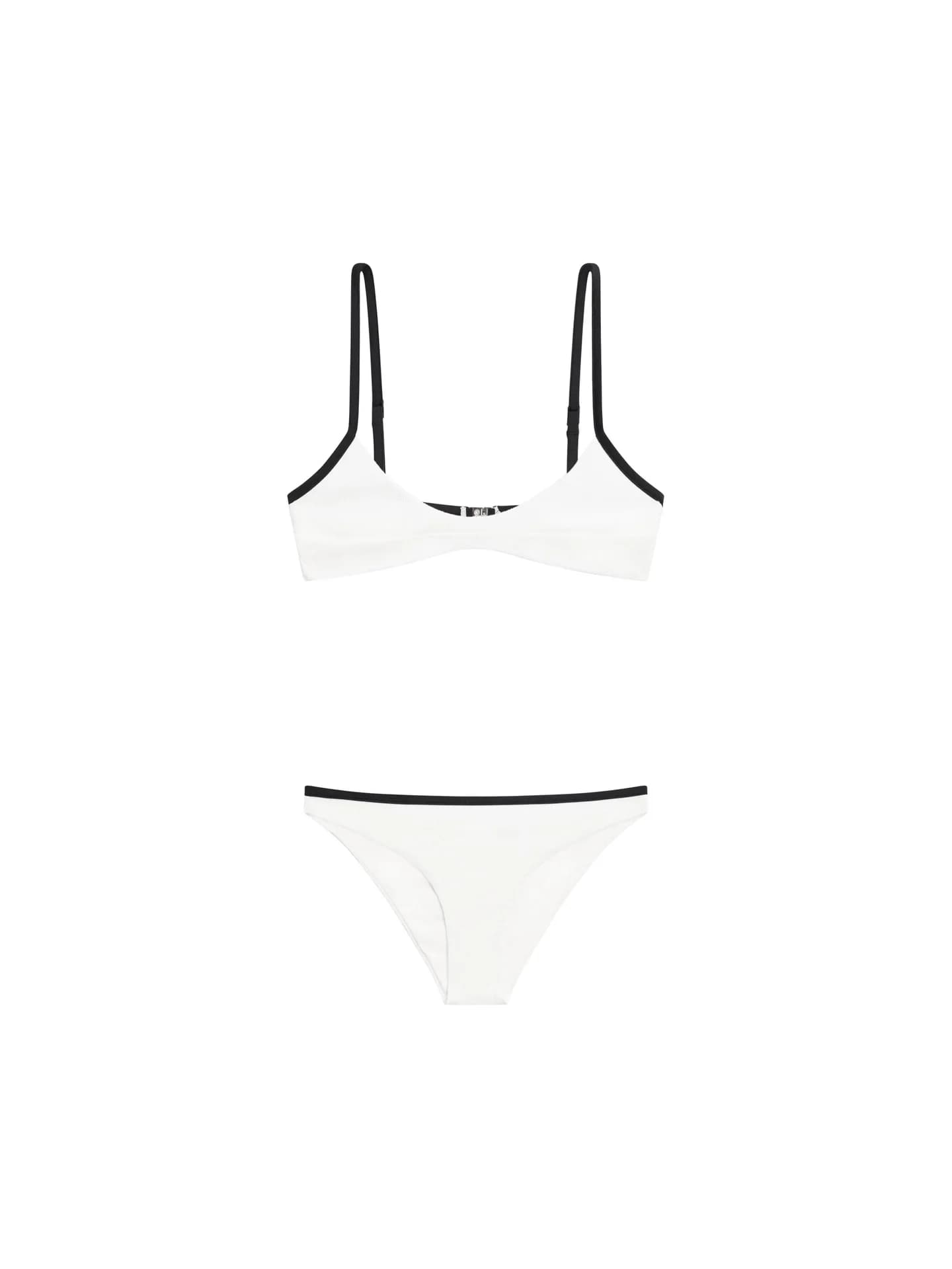 Лиф бикини контрастной текстуры - фото 7