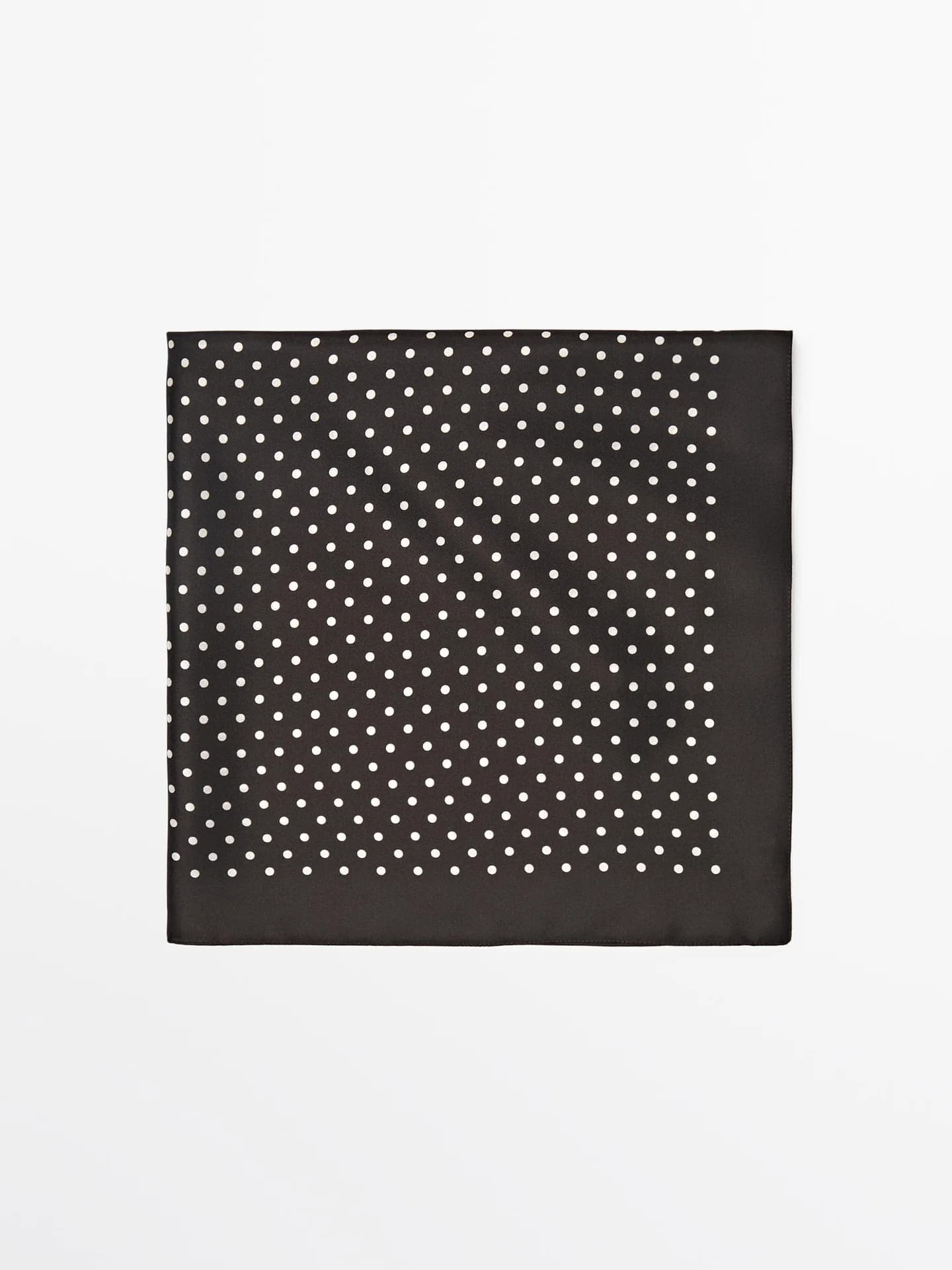 Шелковый шарф в горошек - фото 7