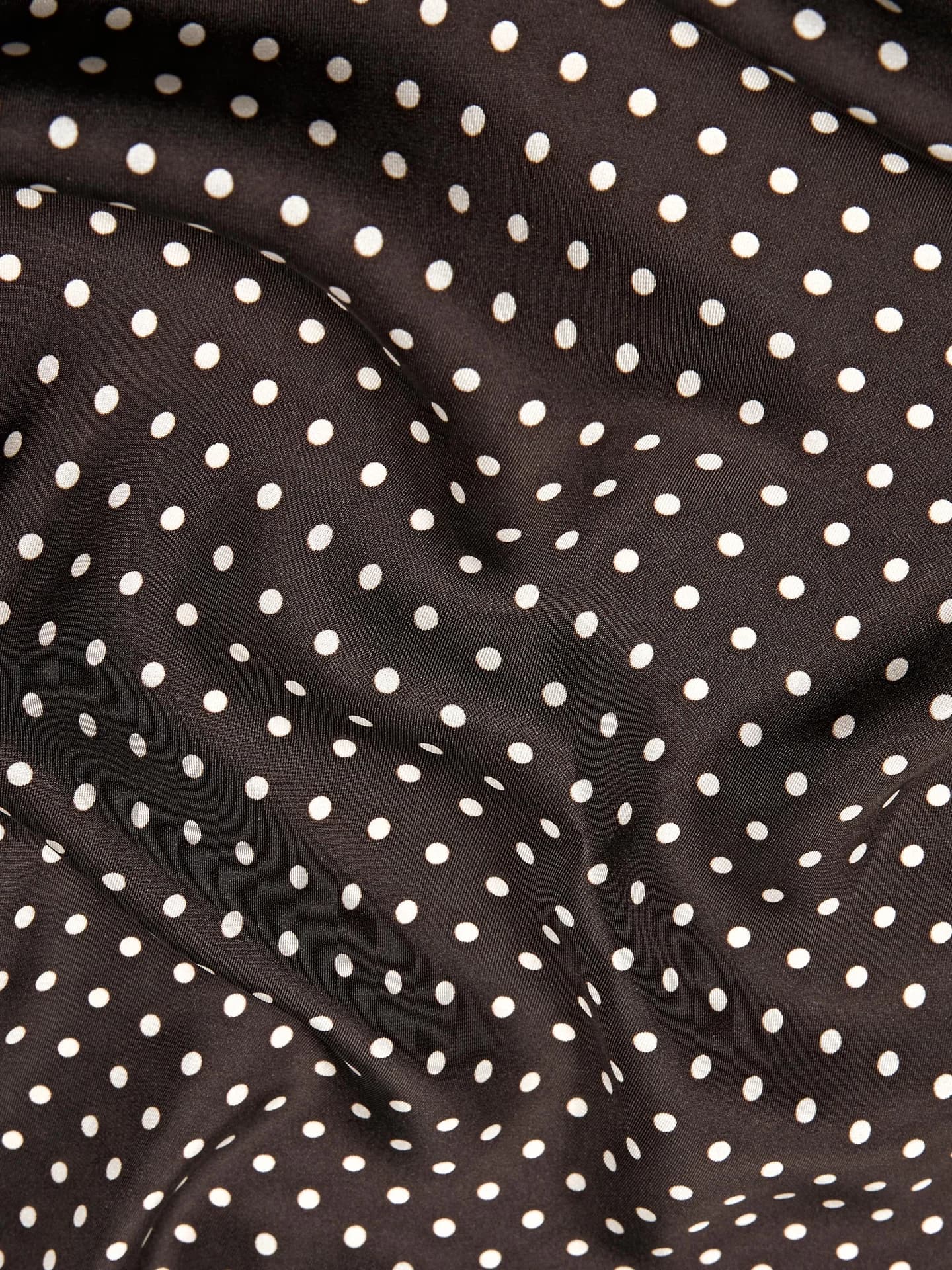 Шелковый шарф в горошек - фото 8