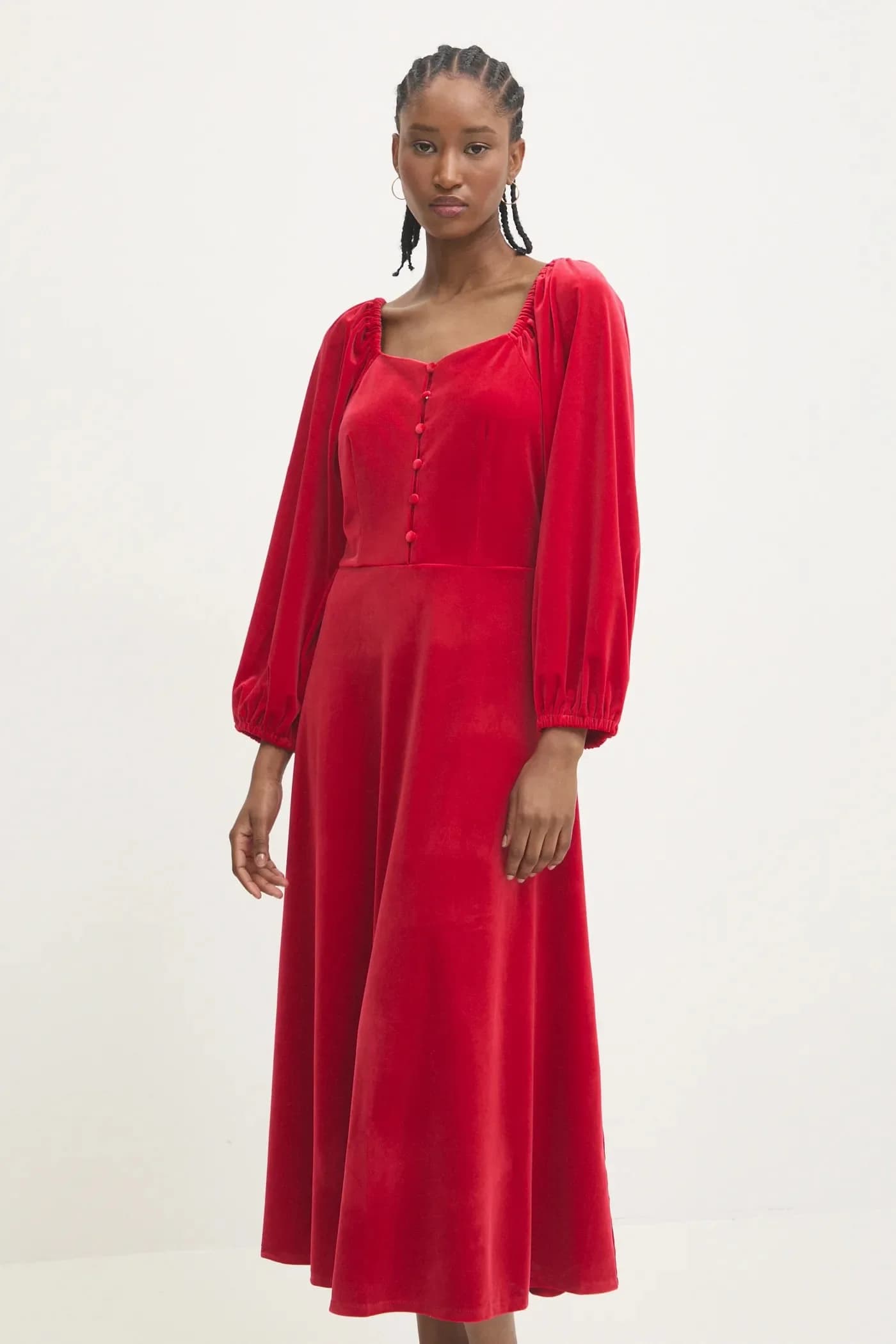 Велюровое платье