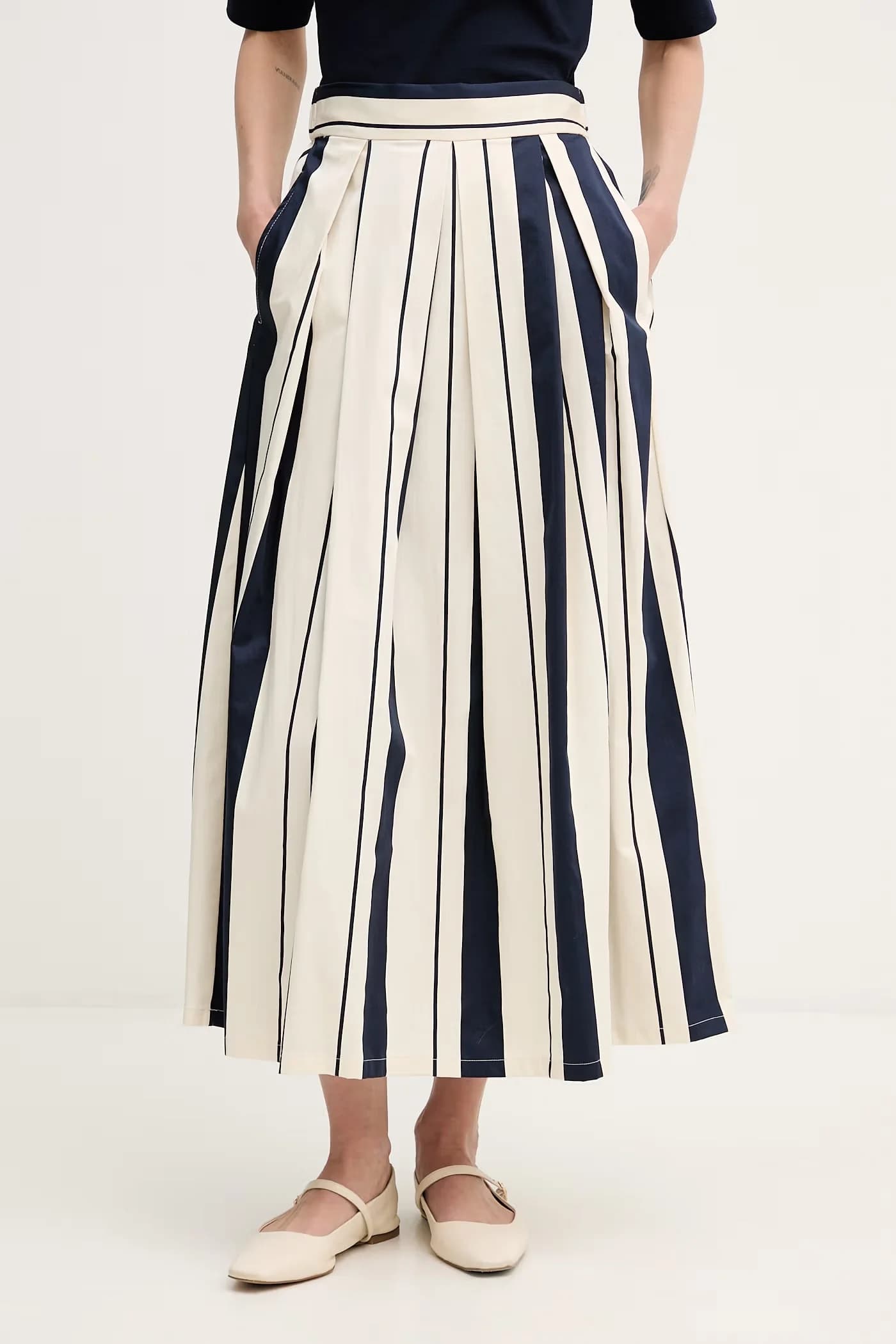 Хлопковая юбка с эластаном