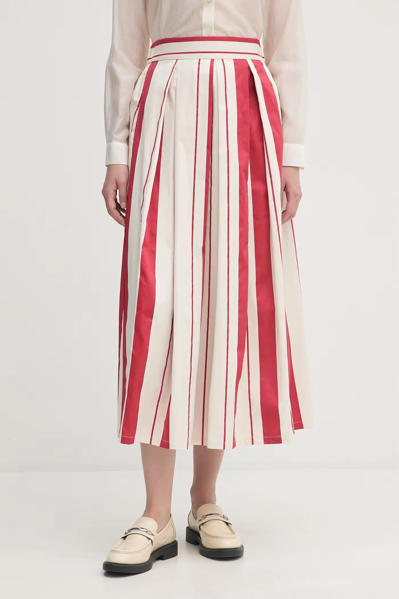 Хлопковая юбка с эластаном