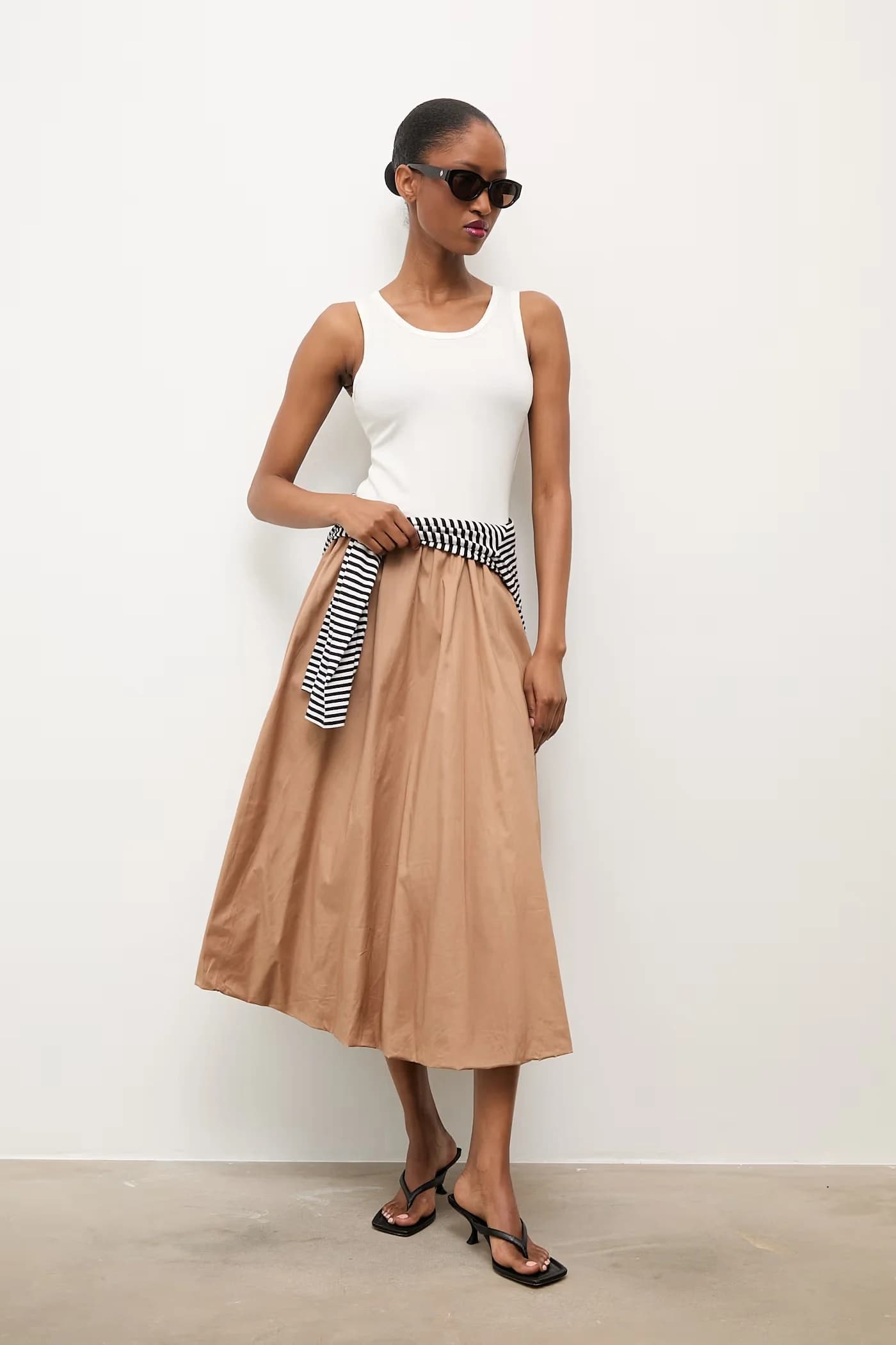 Хлопковая пышная юбка