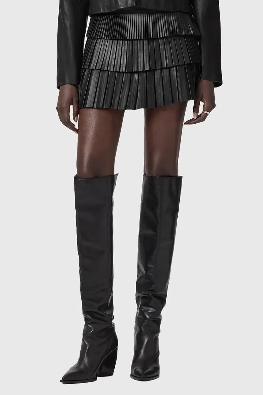 Кожаная юбка