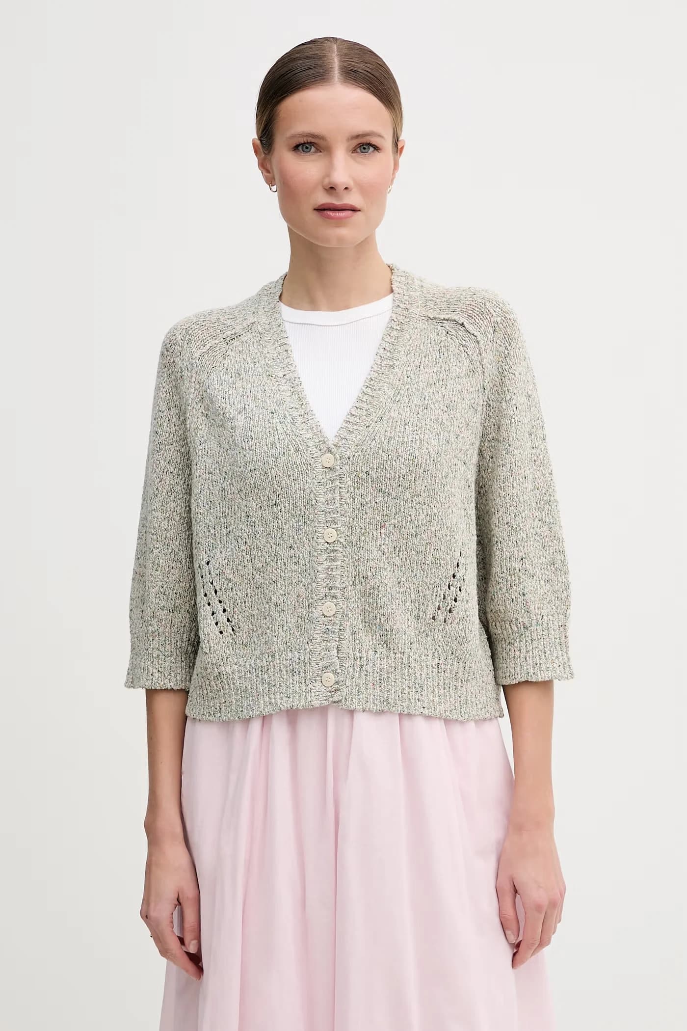 Женский кардиган Лизет с добавлением шелка.
