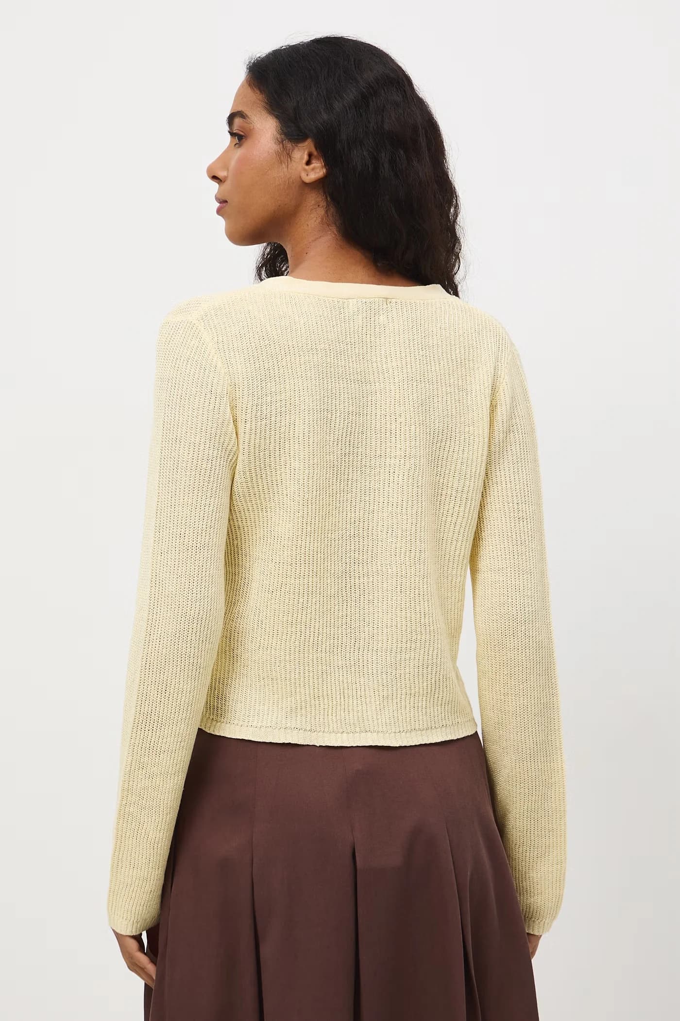 Женский льняной кардиган - фото 3