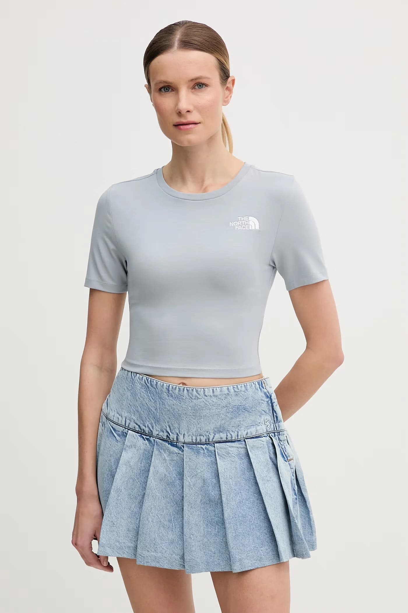 Женская хлопковая футболка с эластаном