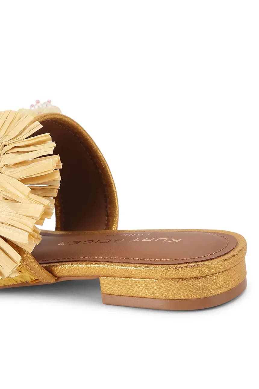 Женские шлепанцы Raffia Buckle Flat Sdl - фото 3