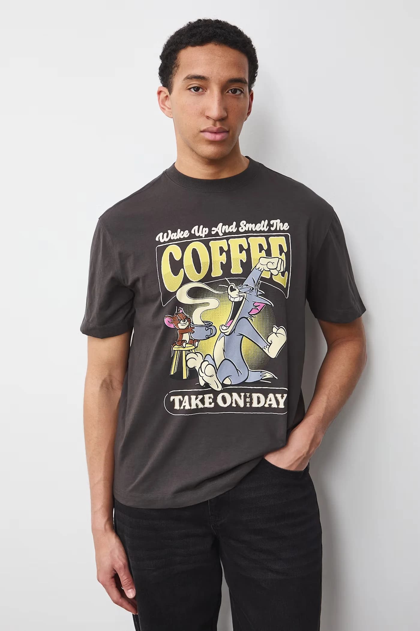 Мужская хлопковая футболка Tom and Jerry